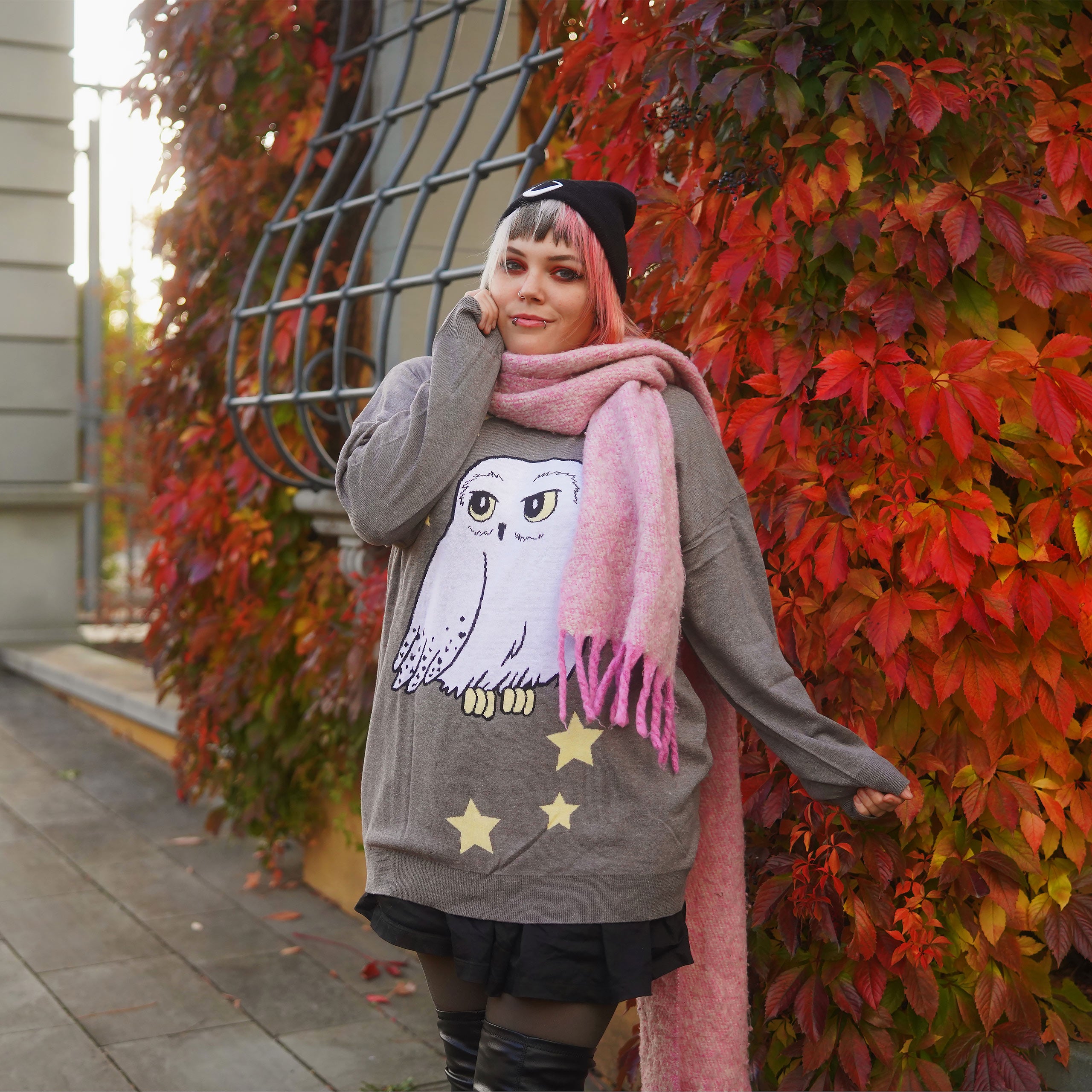 Product image Harry Potter - Hedwig Oversize Sweater gray