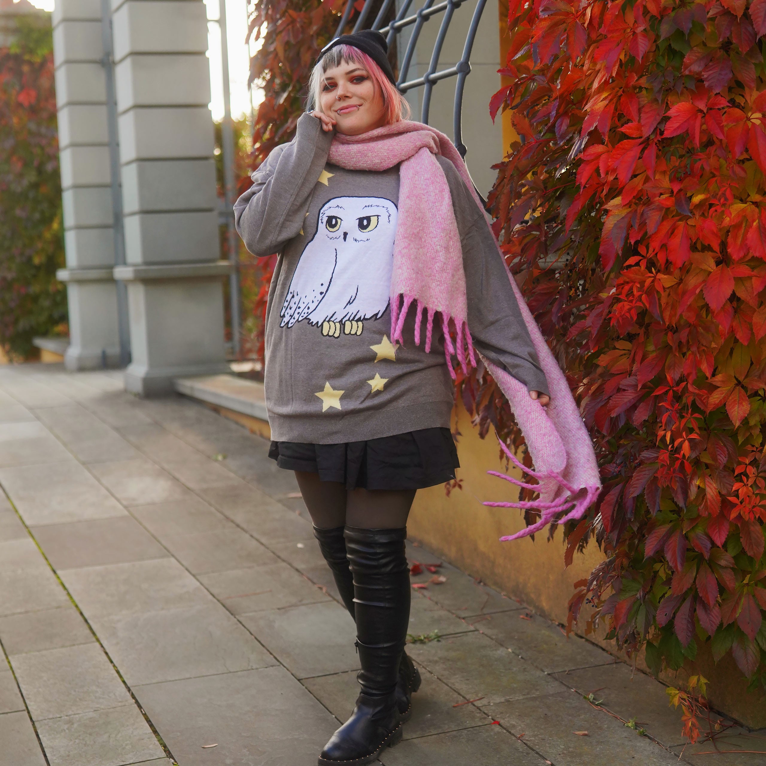 Product image Harry Potter - Hedwig Oversize Sweater gray