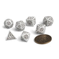 Product image Witcher - Geralt White Wolf RPG Dice Set 7pcs with Collector's Coin