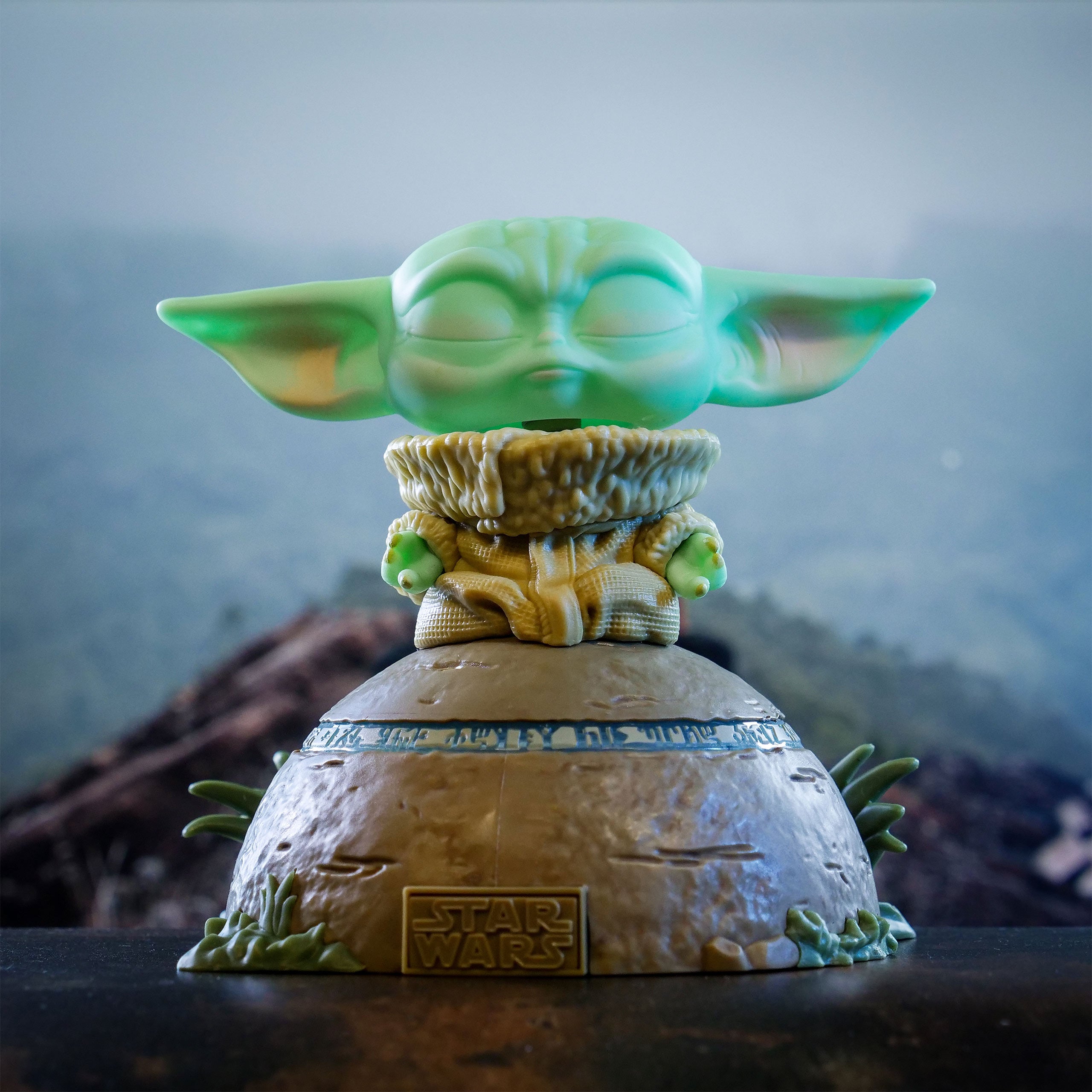 Product image Grogu Using the Force Funko Pop Figure with Light and Sound Effects - Star Wars The Mandalorian