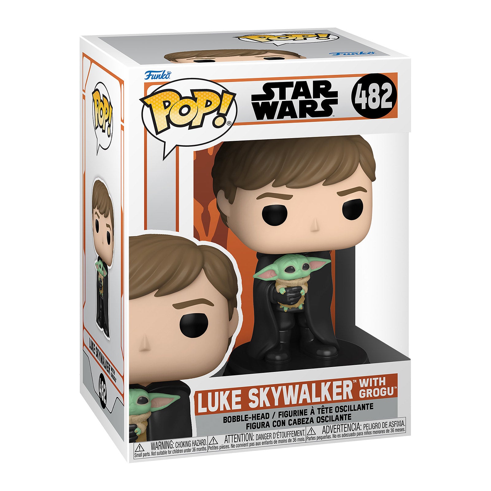 Product image Luke Skywalker with Grogu Funko Pop Bobblehead Figure - Star Wars The Mandalorian