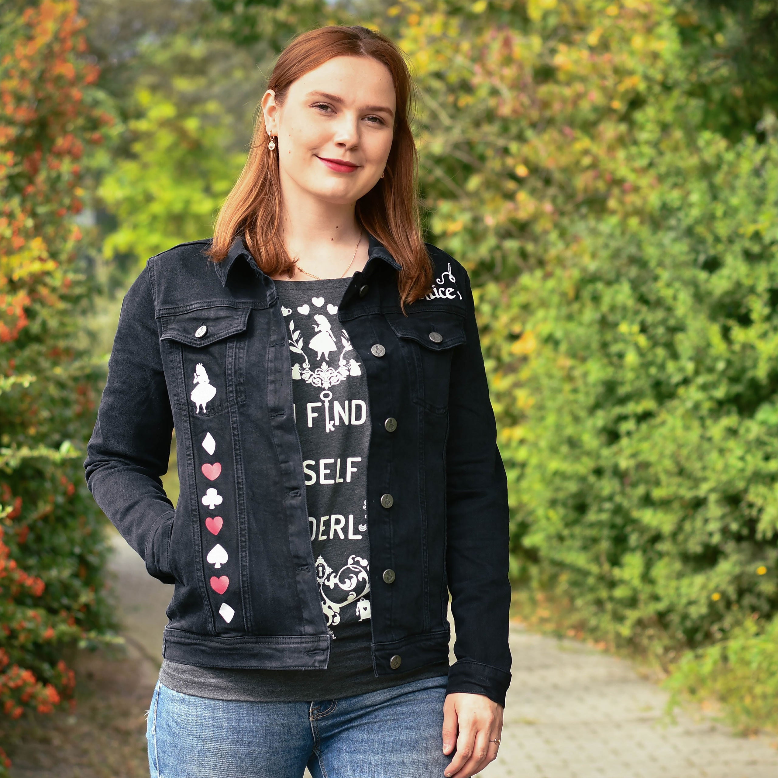 Product image Alice in Wonderland - Women's Black Denim Jacket