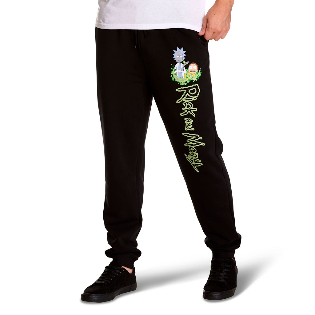 Product image Rick and Morty - Logo Sweatpants Glow in the Dark black
