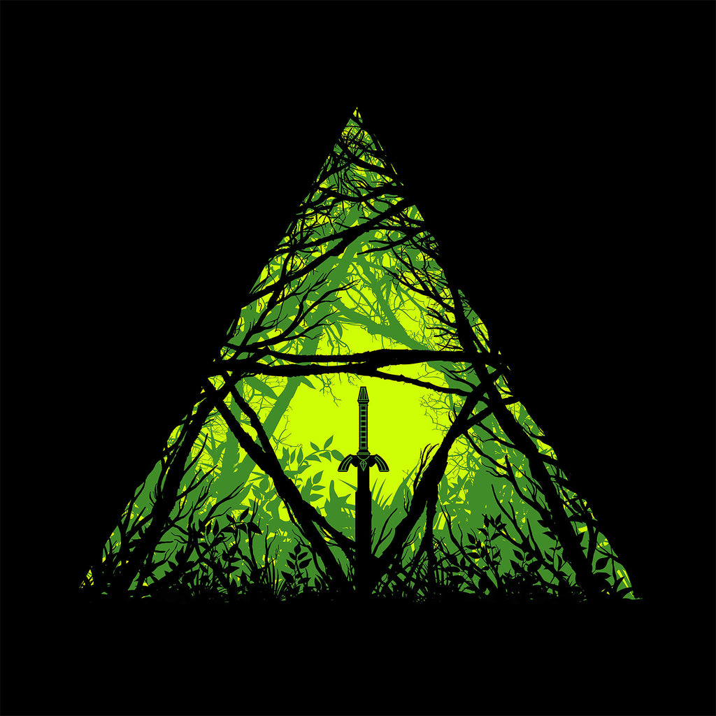 Product image Master Sword in the Forest T-shirt for Zelda Fans Black