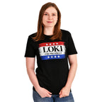 Product image For President T-Shirt black for Loki Fans