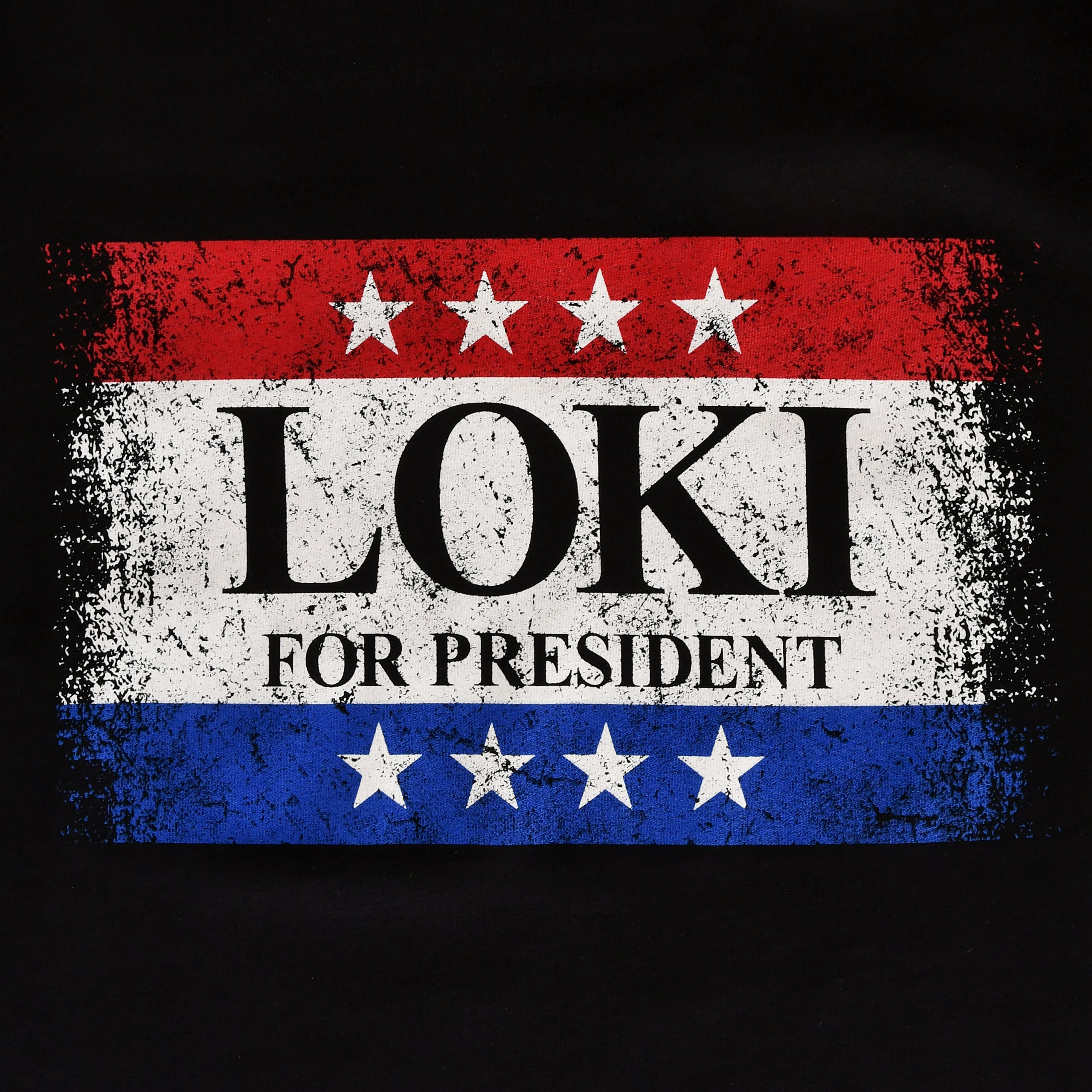 Product image For President T-Shirt black for Loki Fans