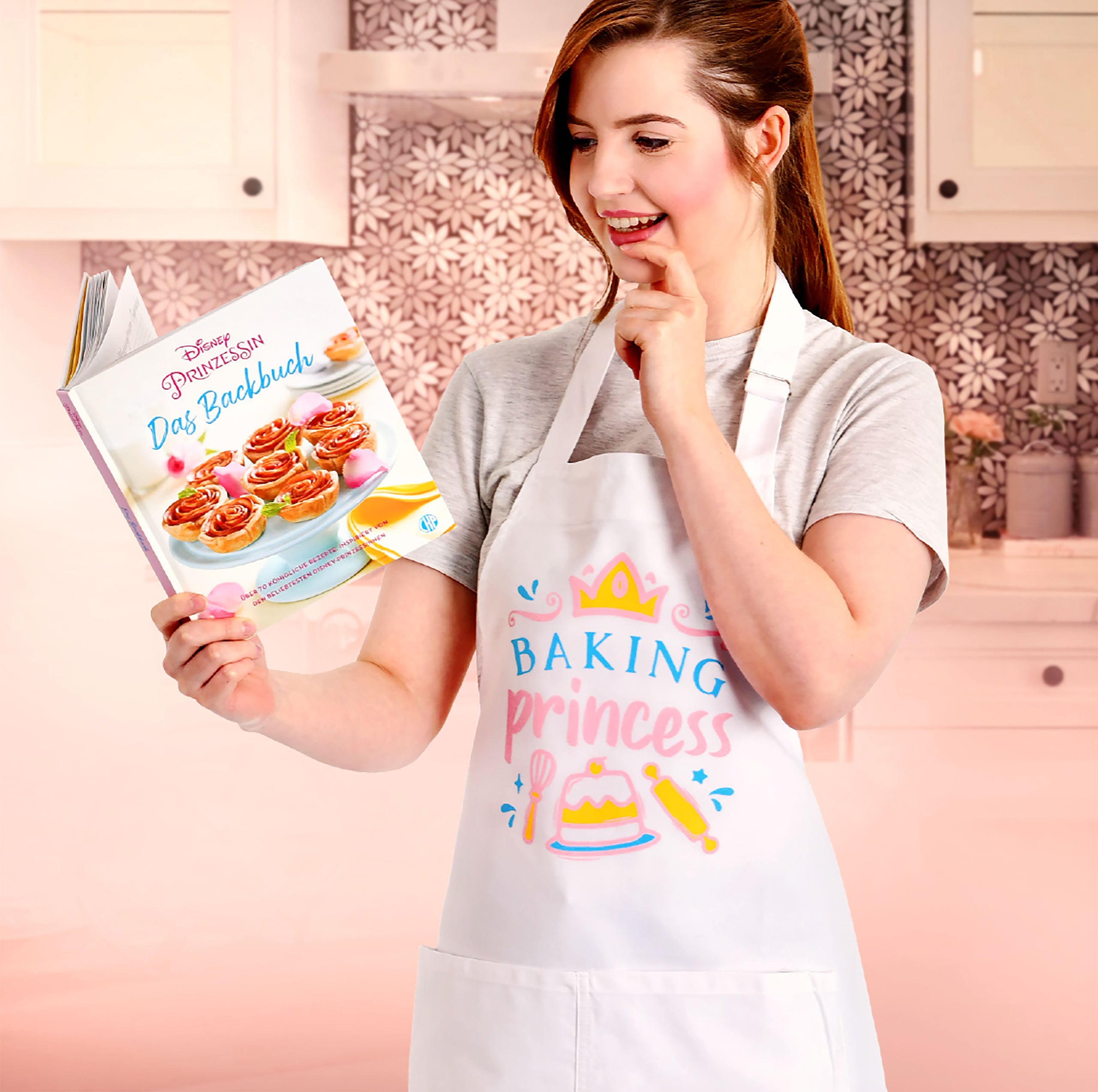 Product image Baking Princess Apron for Disney Fans white