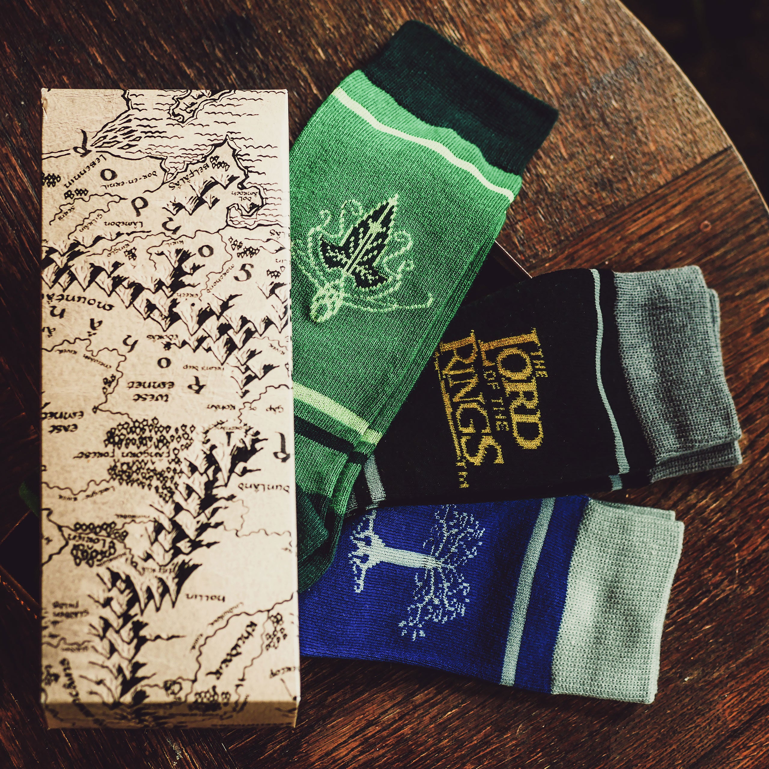 Product image Middle Earth Socks 3-Pack in Gift Box - The Lord of the Rings