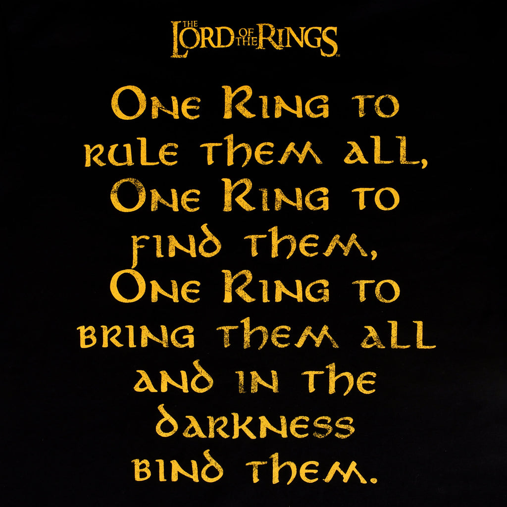 Product image The Lord of the Rings - One Ring to Rule T-Shirt Black