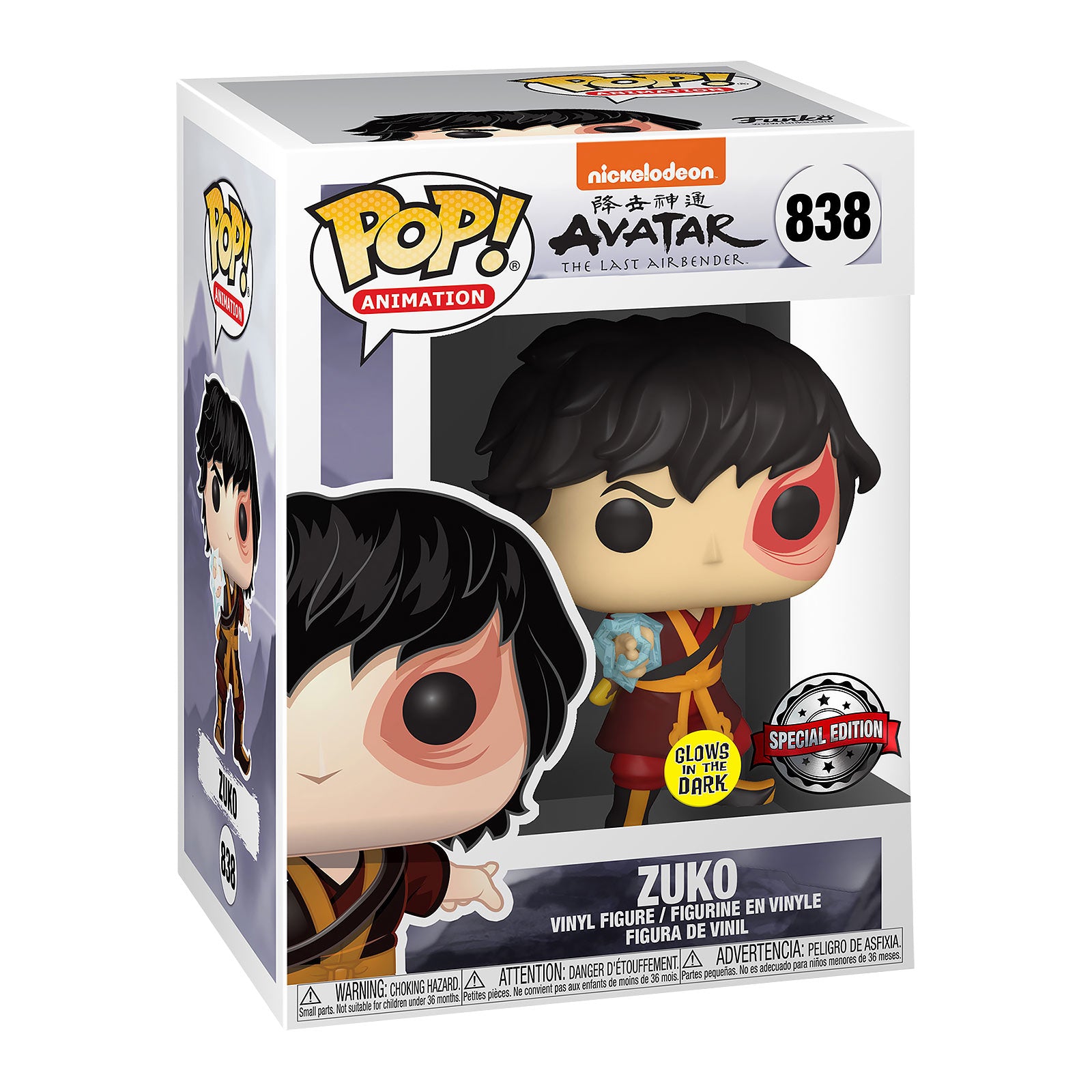 Product image Avatar - Zuko Funko Pop figure with Glow in the Dark effect