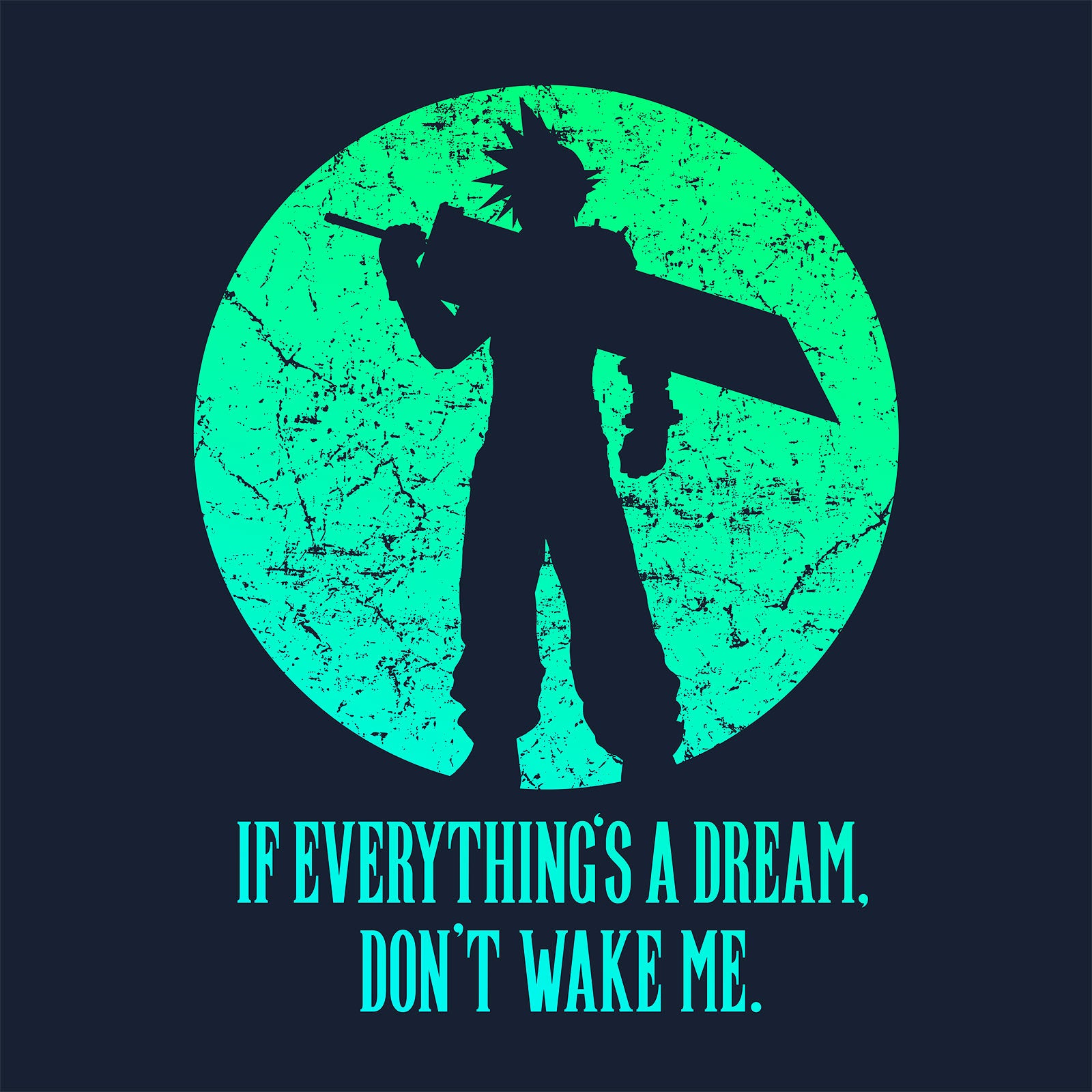 Product image Cloud Strife T-Shirt for Final Fantasy Fans Blue