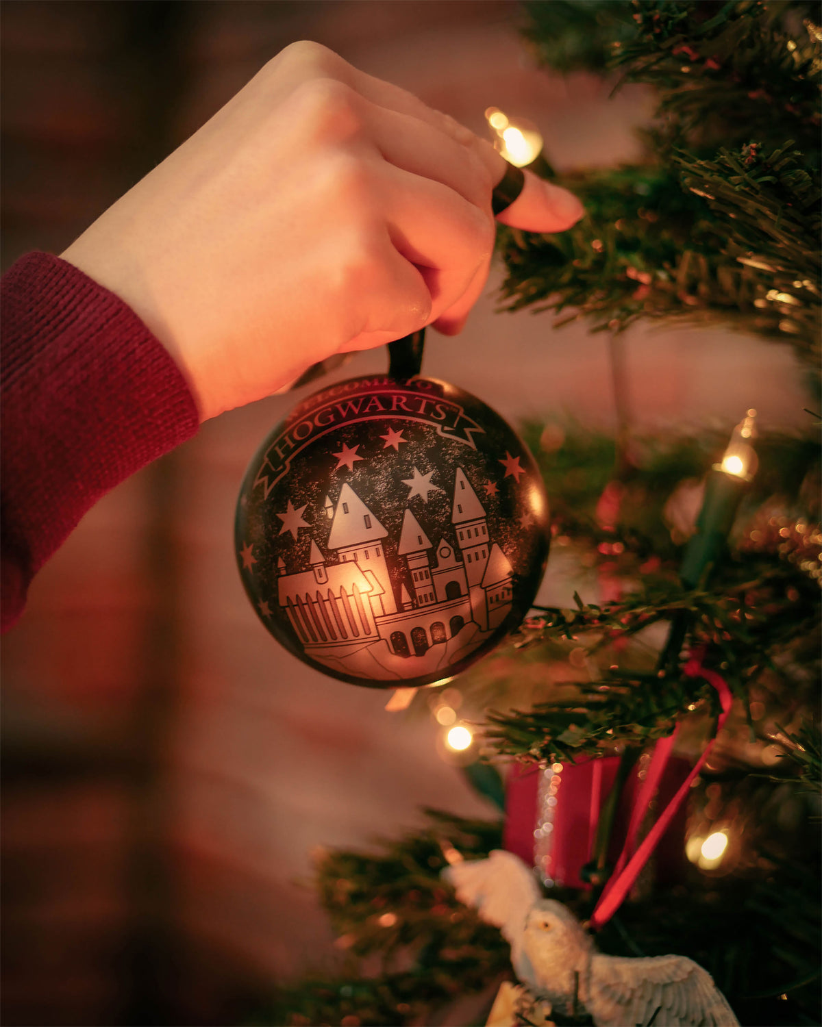 Product image Harry Potter - Hogwarts Christmas Bauble with Earring Set