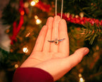 Product image Harry Potter - Hogwarts Crest Christmas Bauble with Snitch Necklace