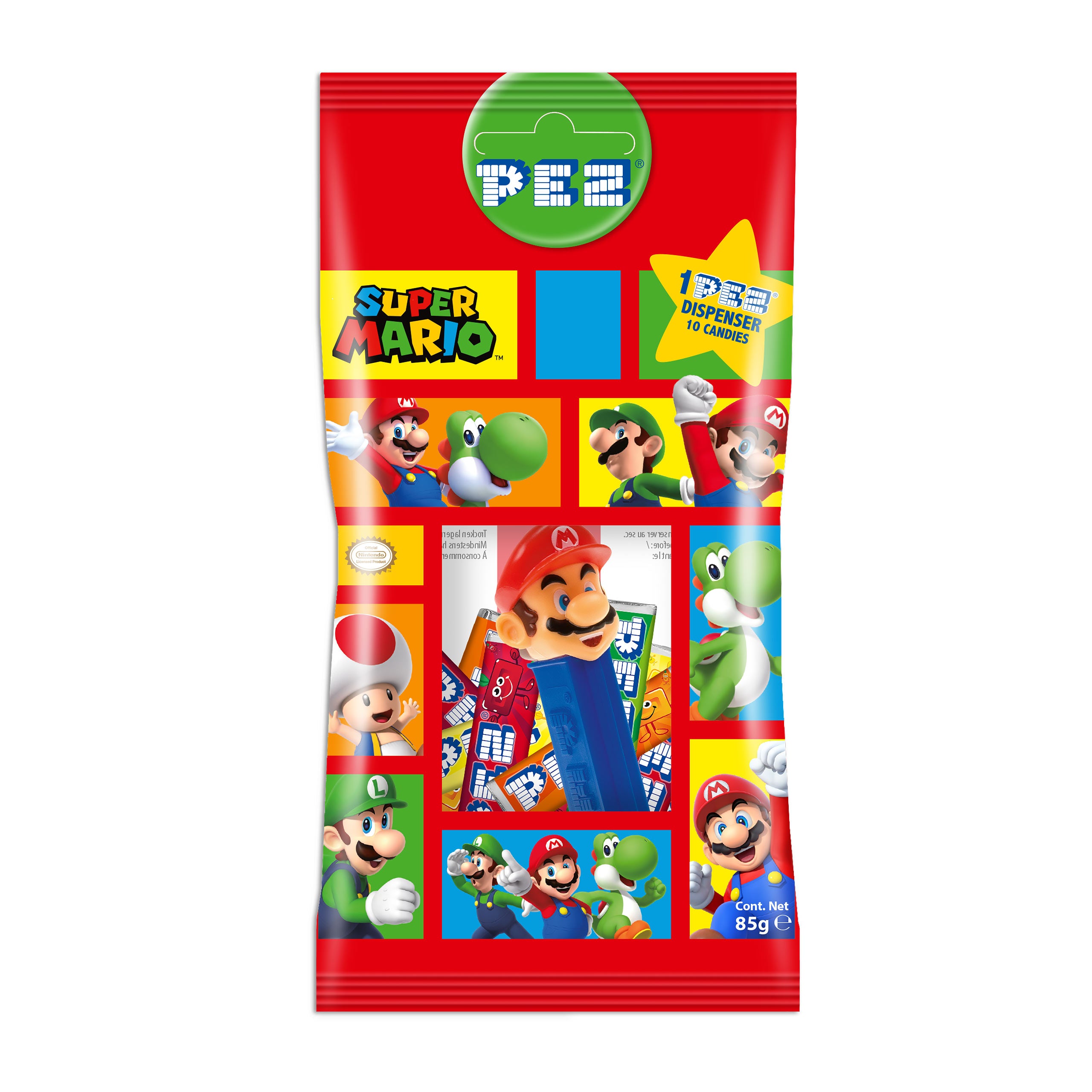 Product image Super Mario - PEZ Candies 10 Pack with Dispenser