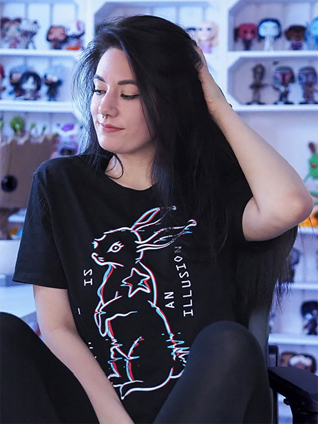 Product image Matrix - White Rabbit T-Shirt Black