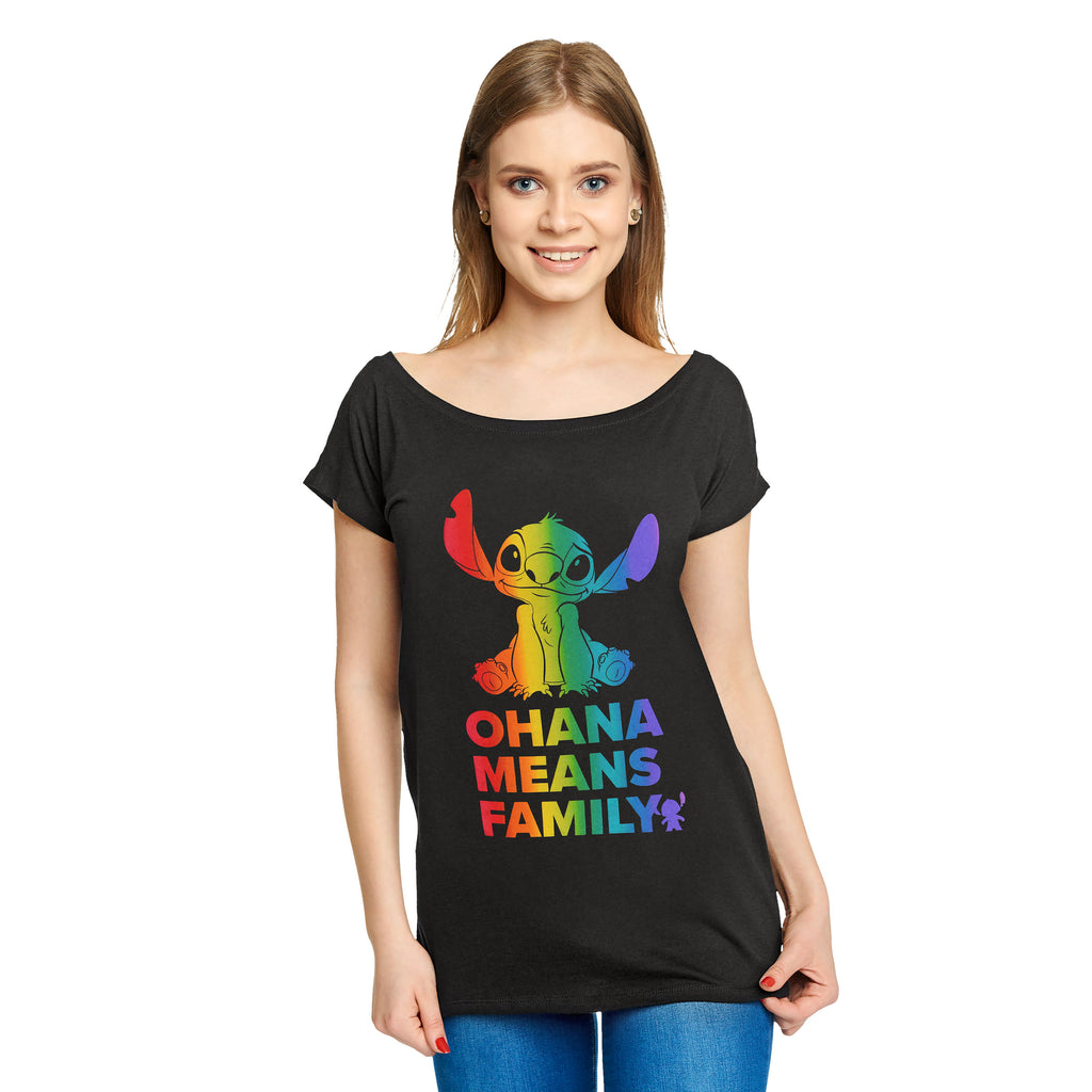 Product image Lilo & Stitch - Ohana Rainbow Pride Women's Loose Fit T-Shirt