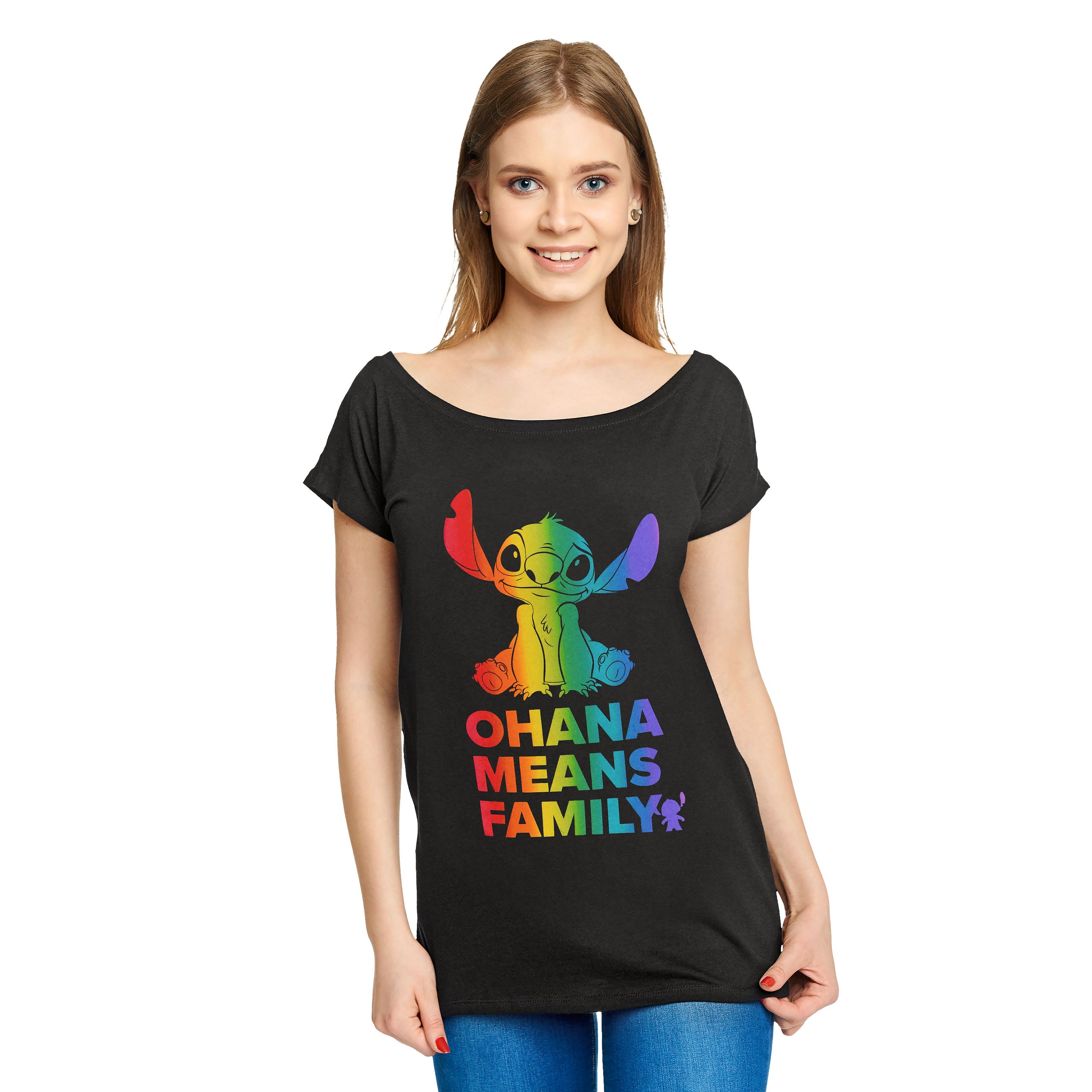 Product image Lilo & Stitch - Ohana Rainbow Pride Women's Loose Fit T-Shirt