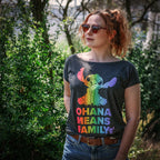 Product image Lilo & Stitch - Ohana Rainbow Pride Women's Loose Fit T-Shirt
