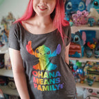 Product image Lilo & Stitch - Ohana Rainbow Pride Women's Loose Fit T-Shirt