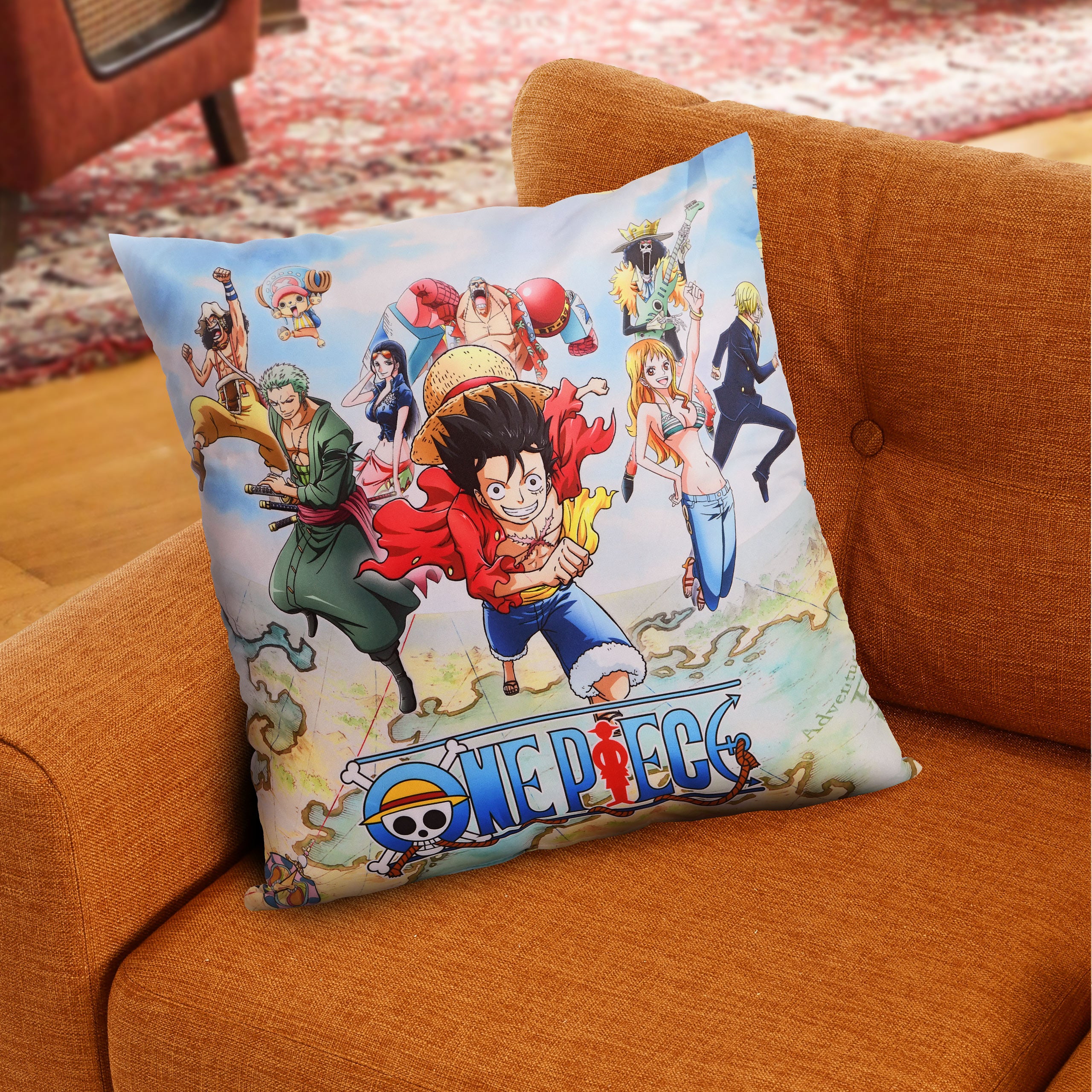 Product image One Piece - Skull and Pirate Crew Pillow