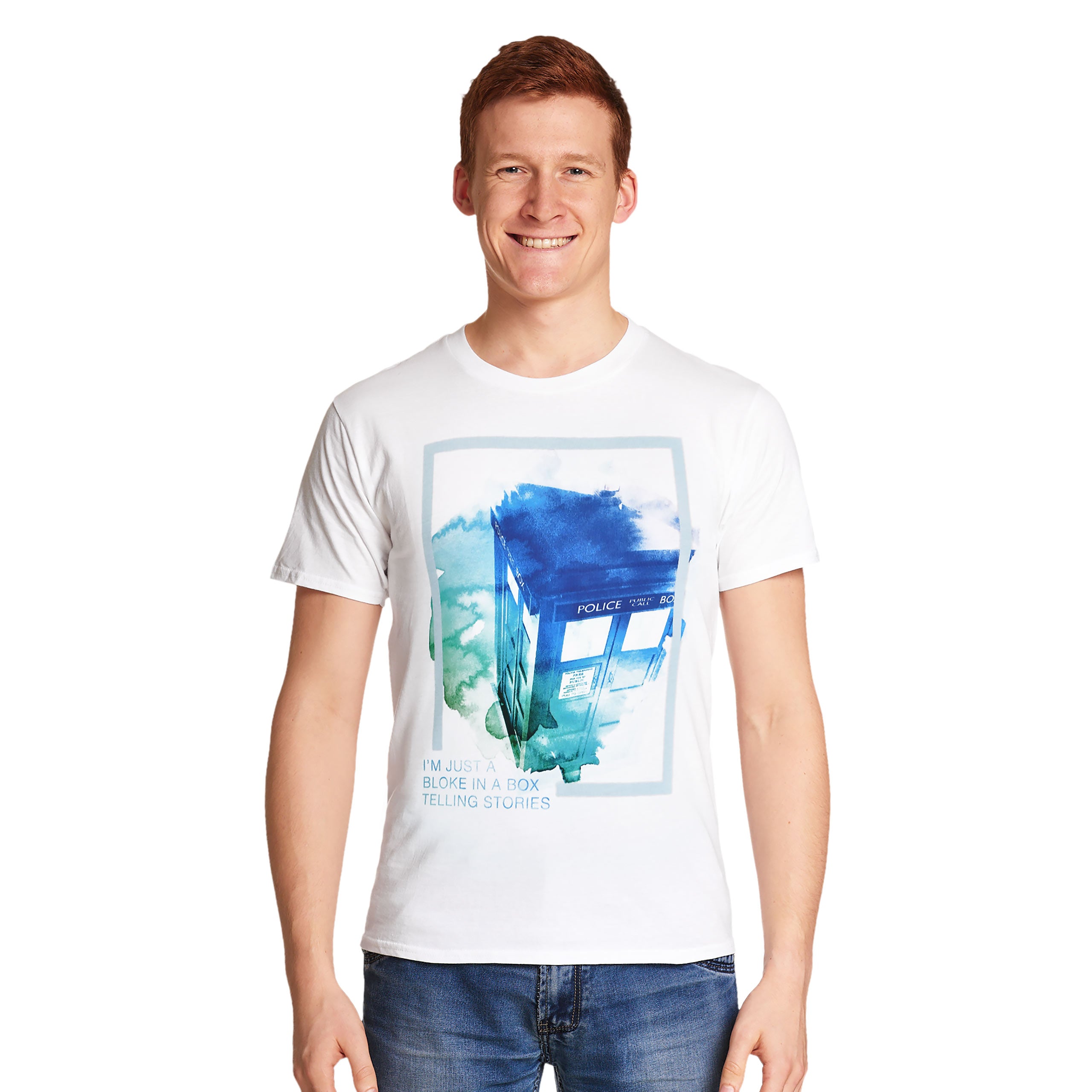 Product image Dr. Who - Watercolor Tardis T-Shirt white
