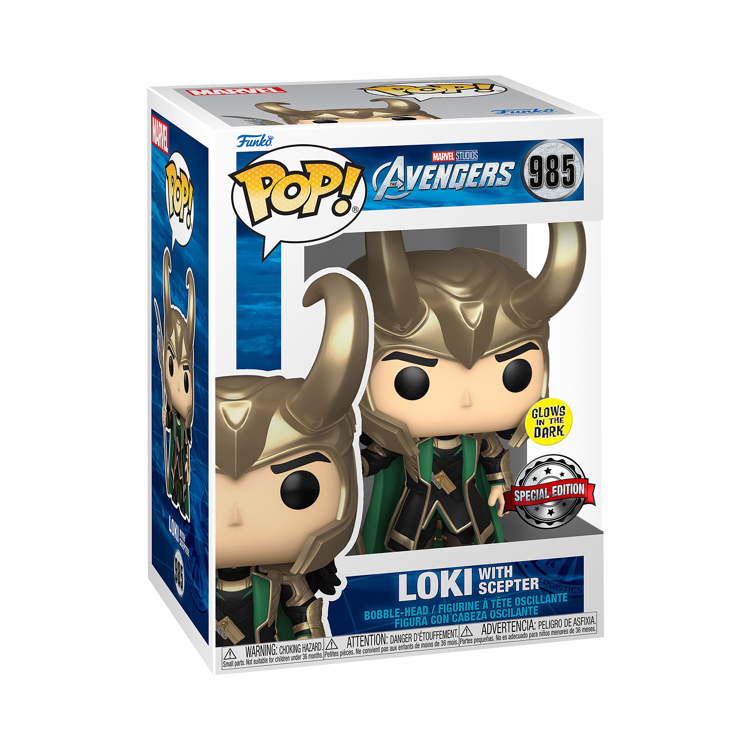 Product image Marvel - Loki with Scepter Glow in the Dark Funko Pop Bobblehead Figure