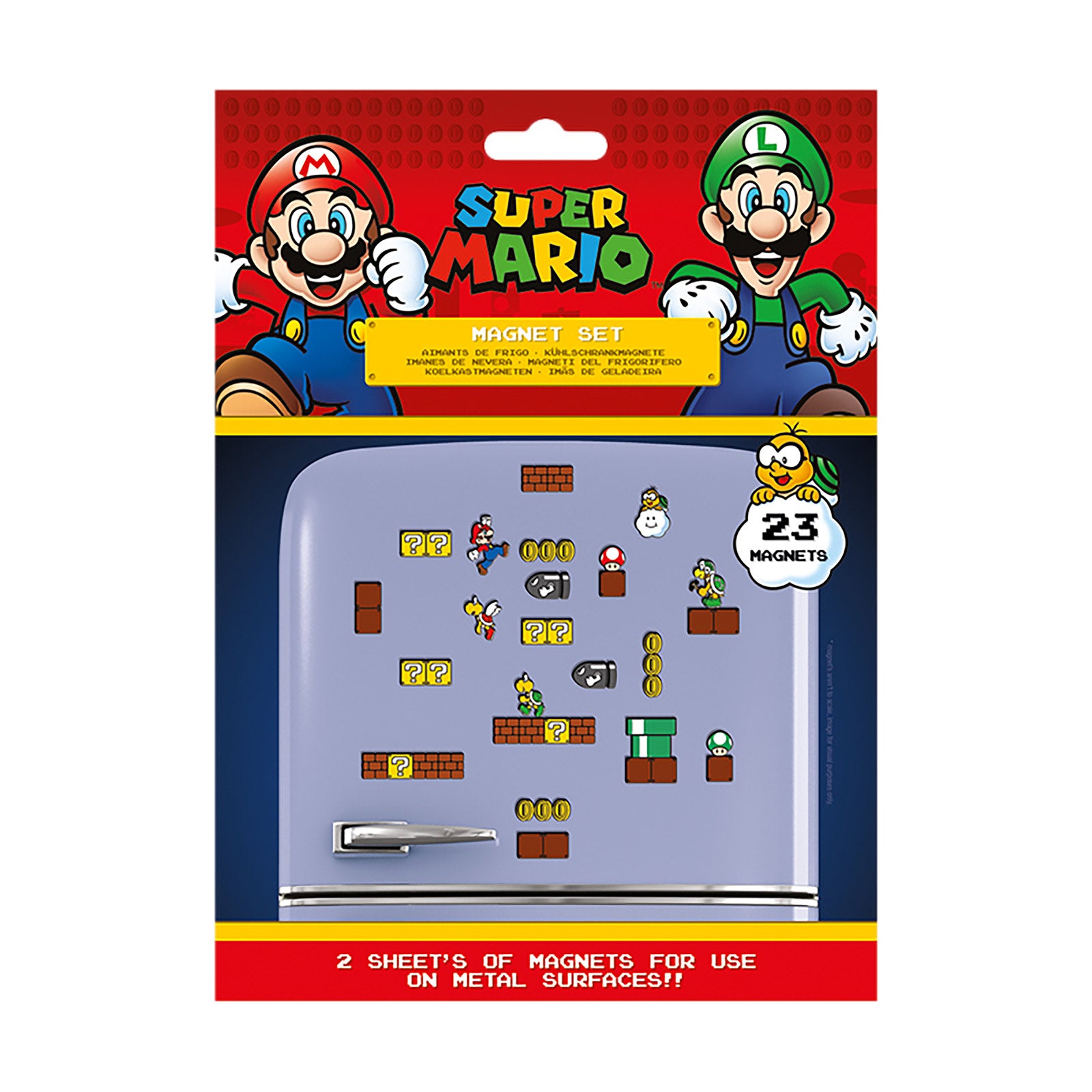 Product image Super Mario - Mushroom Kingdom Magnet Set