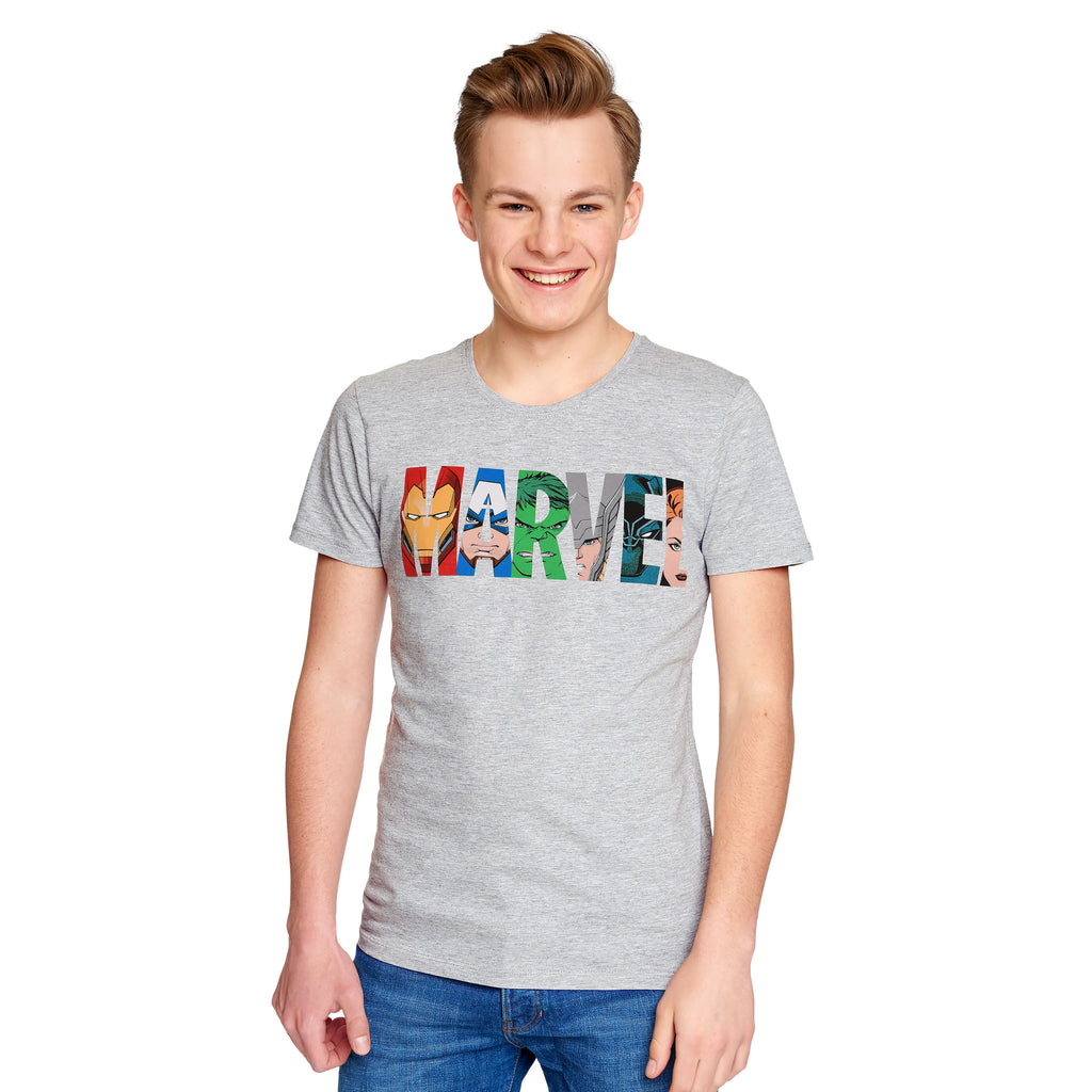 Product image Marvel - Logo Comic Heroes T-Shirt grey