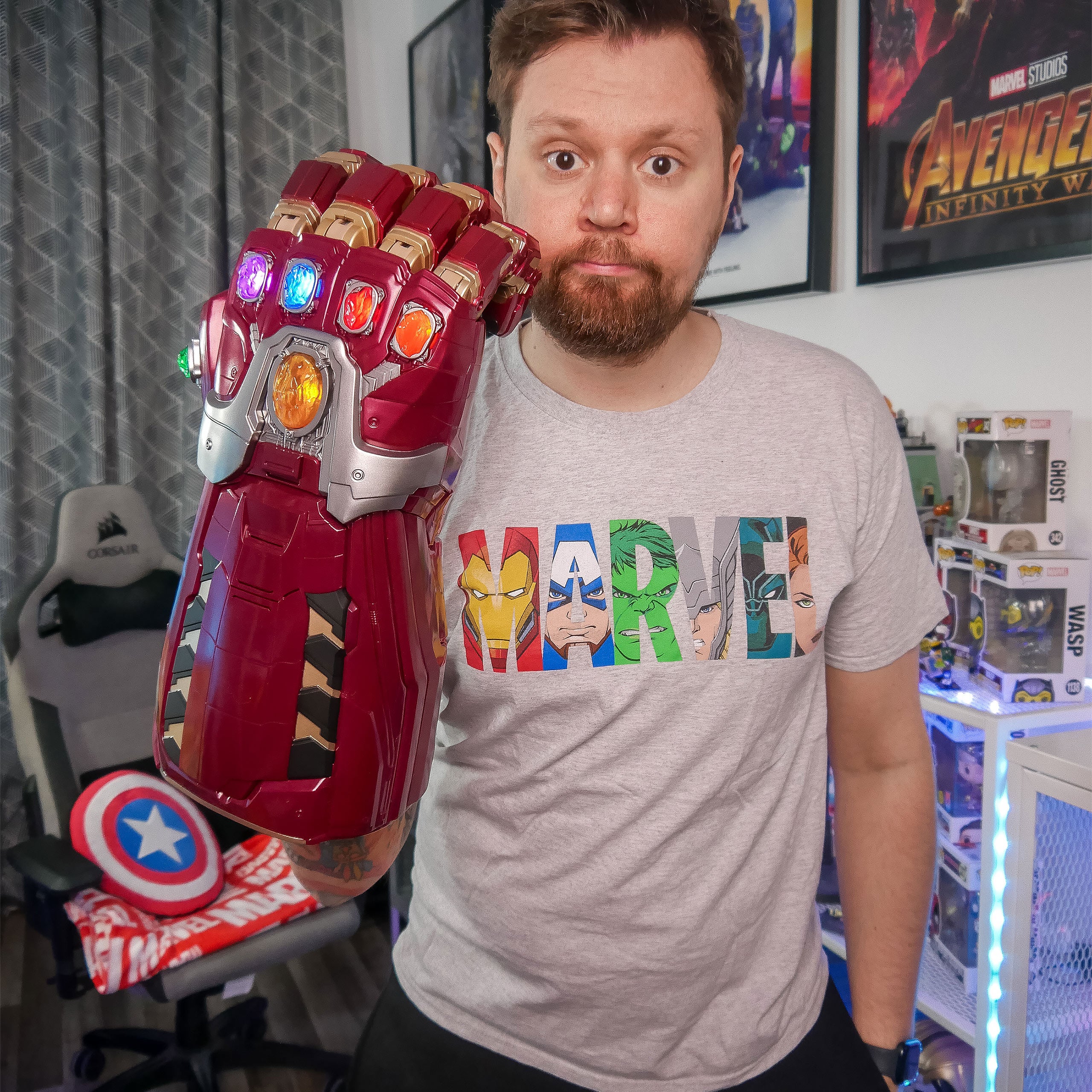 Product image Marvel - Logo Comic Heroes T-Shirt grey
