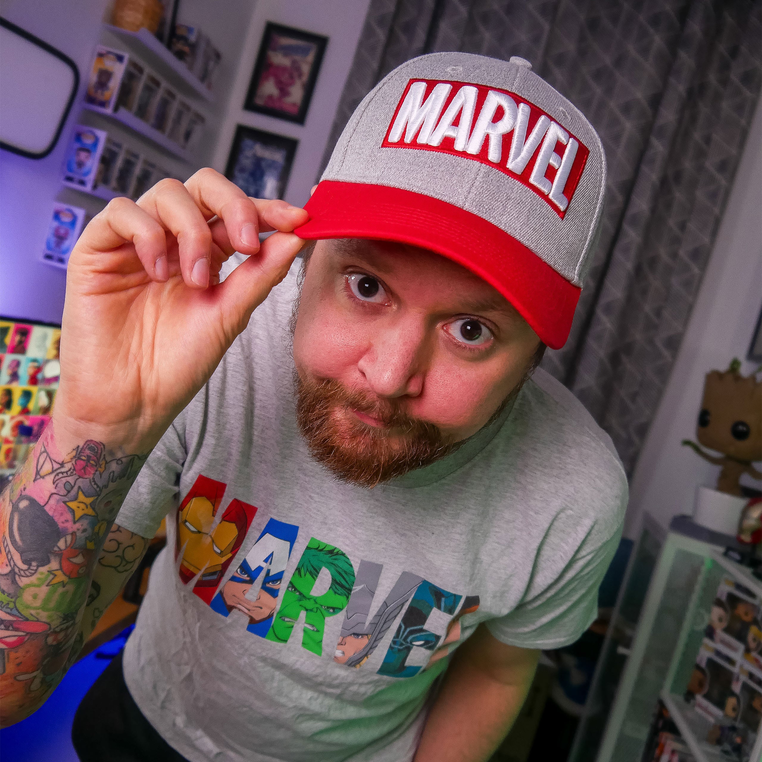 Product image Marvel - Logo Comic Heroes T-Shirt grey