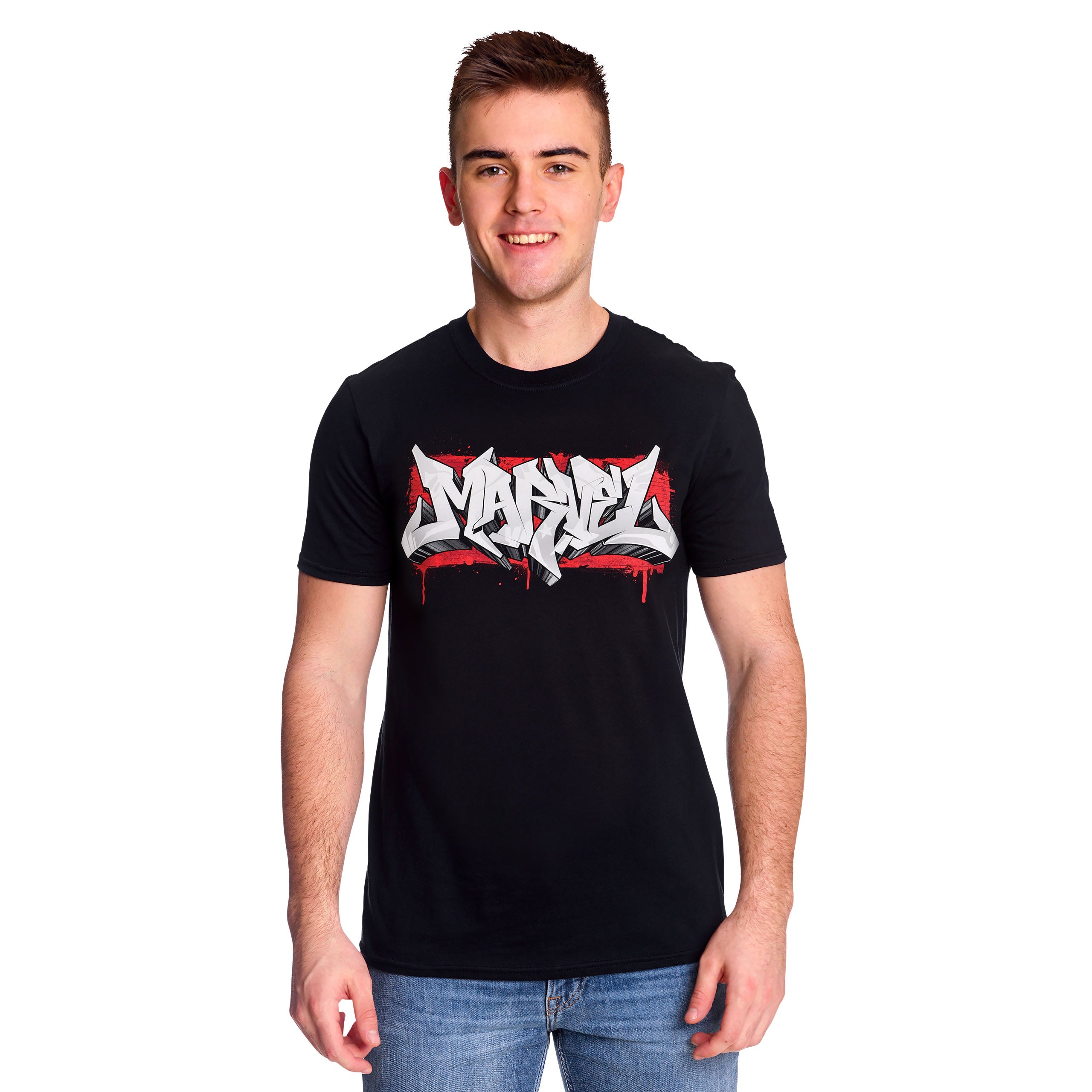 Product image Marvel - Logo Graffiti T-Shirt Black