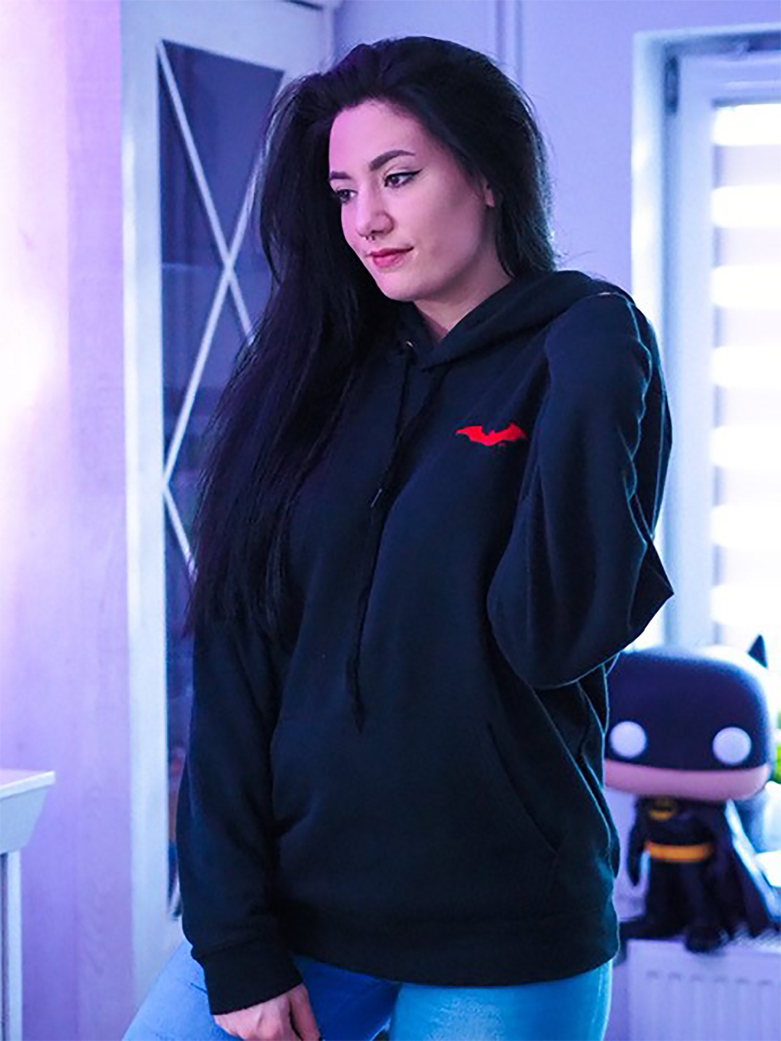 Product image The Batman Logo Hoodie Black