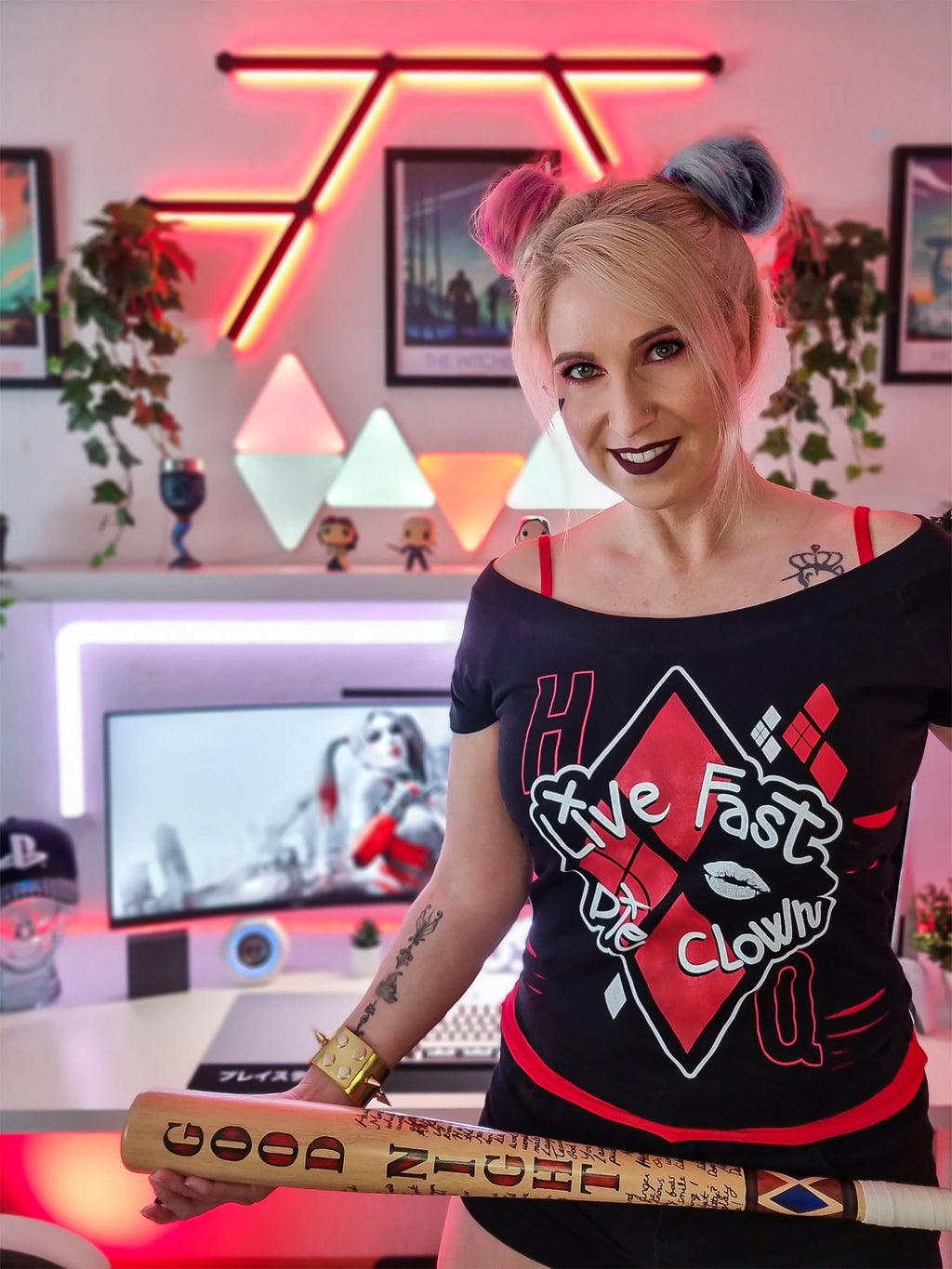 Product image Harley Quinn - Live Fast Die Clown 2in1 Women's T-Shirt