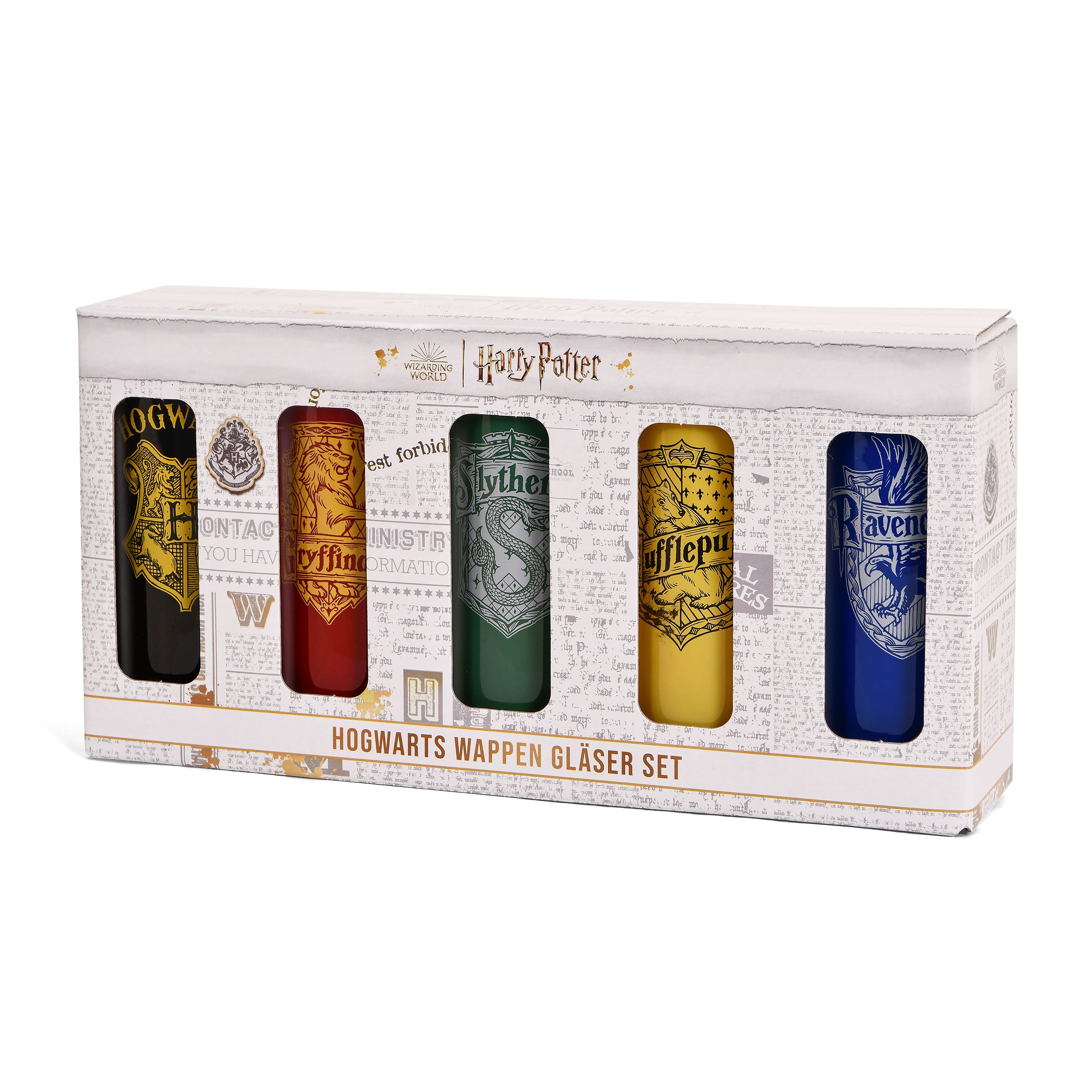 Product image Hogwarts Houses Glass Set 5-piece - Harry Potter