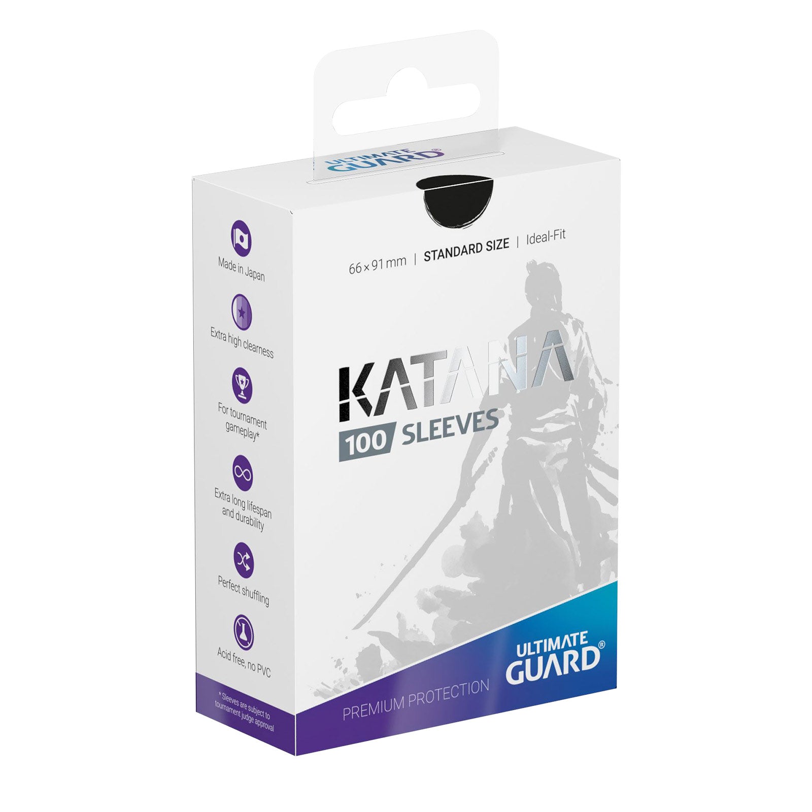 Product image Katana Card Sleeves Black 100 Set Ultimate Guard for TCG Standard Size