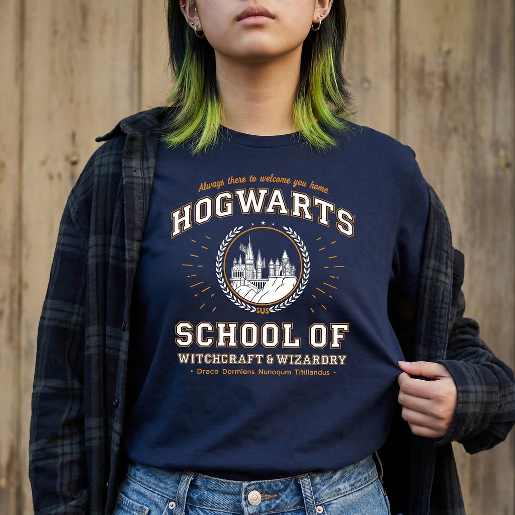 Product image Hogwarts School T-Shirt blue - Harry Potter