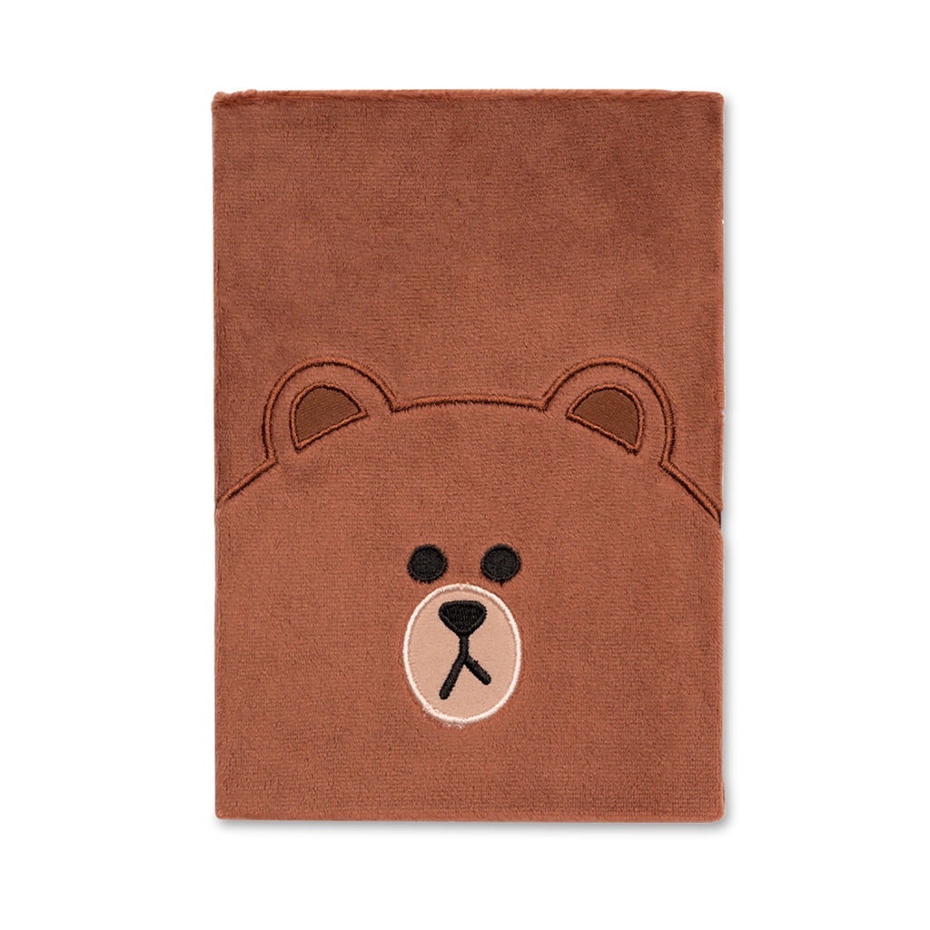 Product image Line Friends - Brown Plush Notebook A5