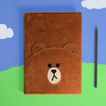 Product image Line Friends - Brown Plush Notebook A5