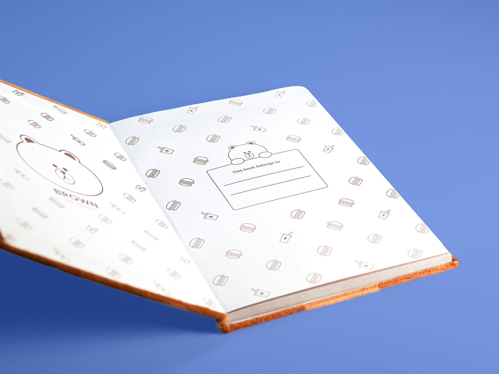 Product image Line Friends - Brown Plush Notebook A5