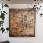 Product image The Lord of the Rings - Middle Earth Map Wall Scroll