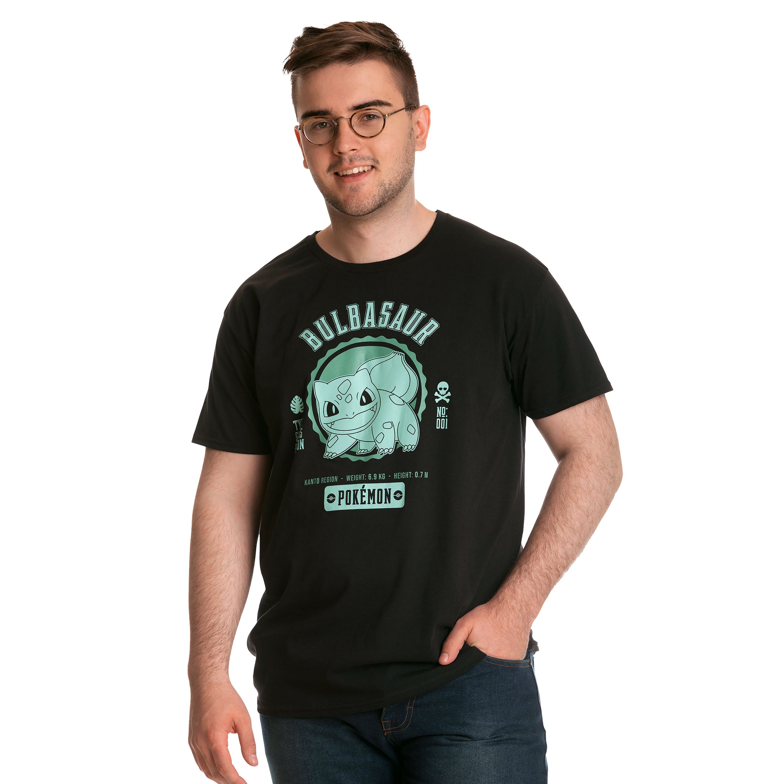 Product image Pokemon - Bulbasaur College T-Shirt Black