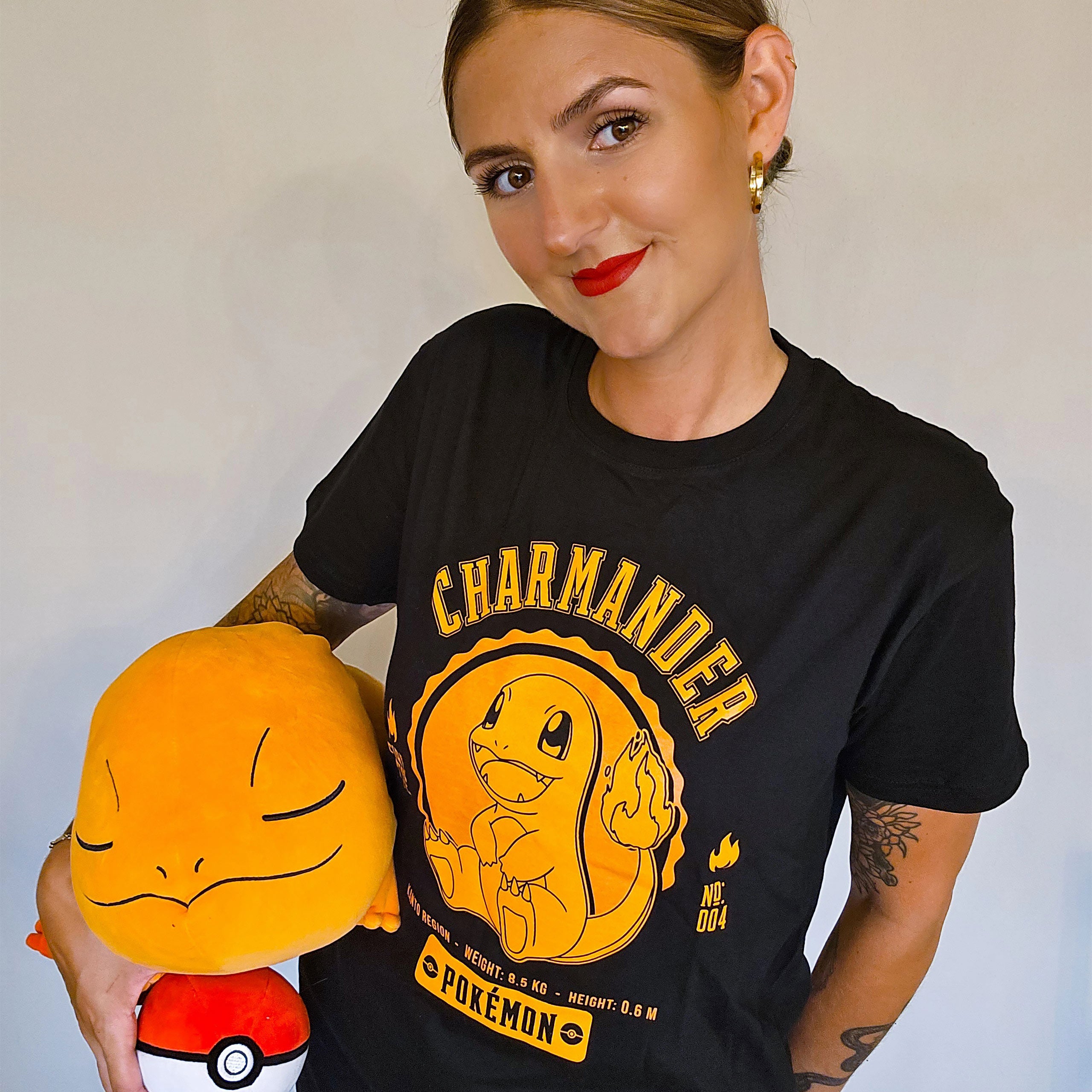 Product image Pokemon - Charmander College T-Shirt Black