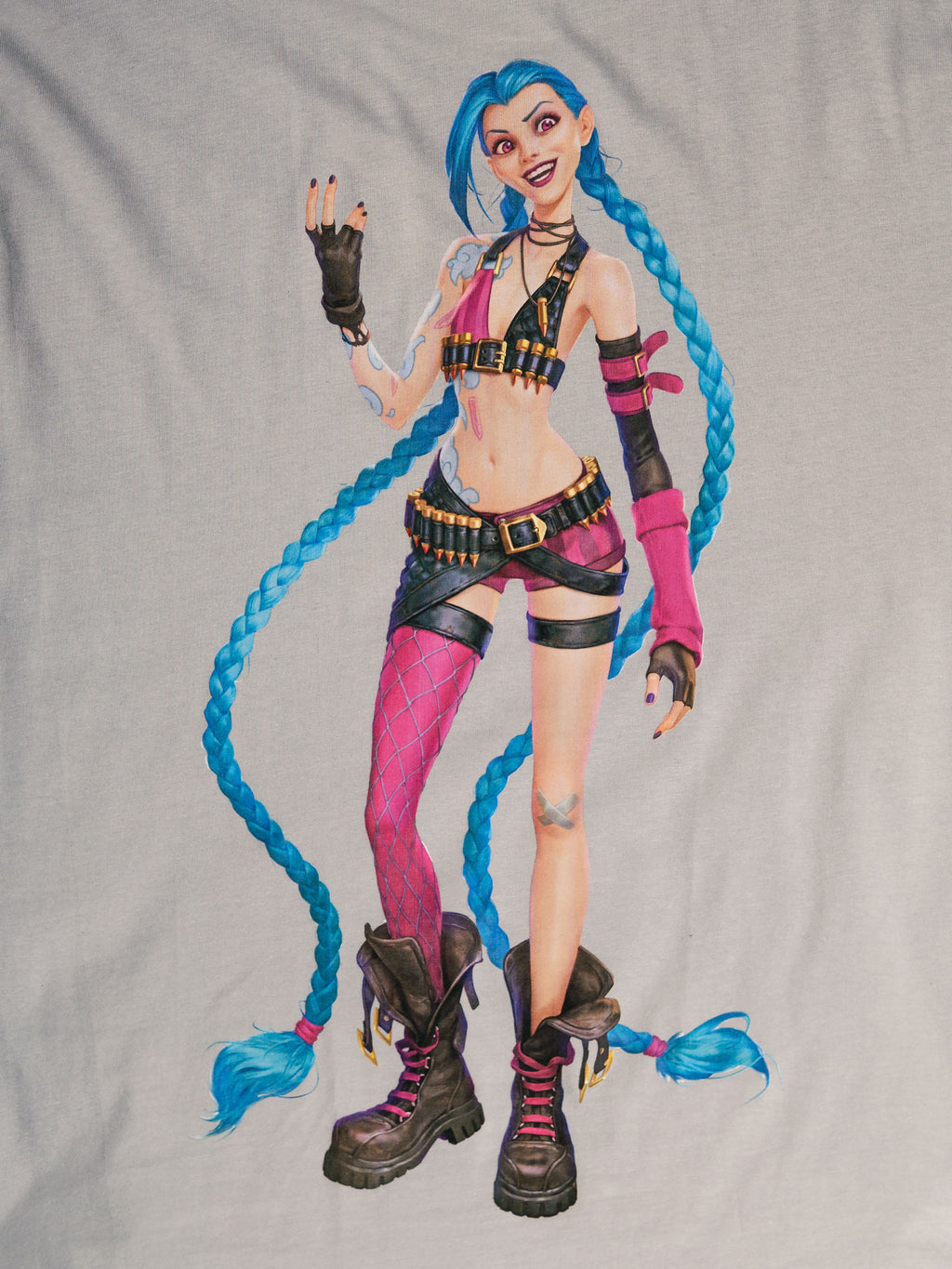 Product image League of Legends - Jinx Character T-Shirt grey