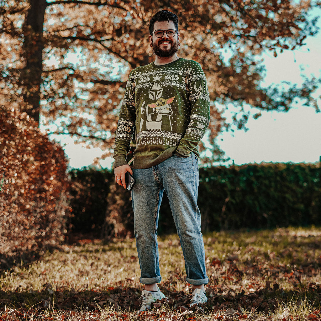 Product image Mando and Grogu Knit Sweater - Star Wars The Mandalorian