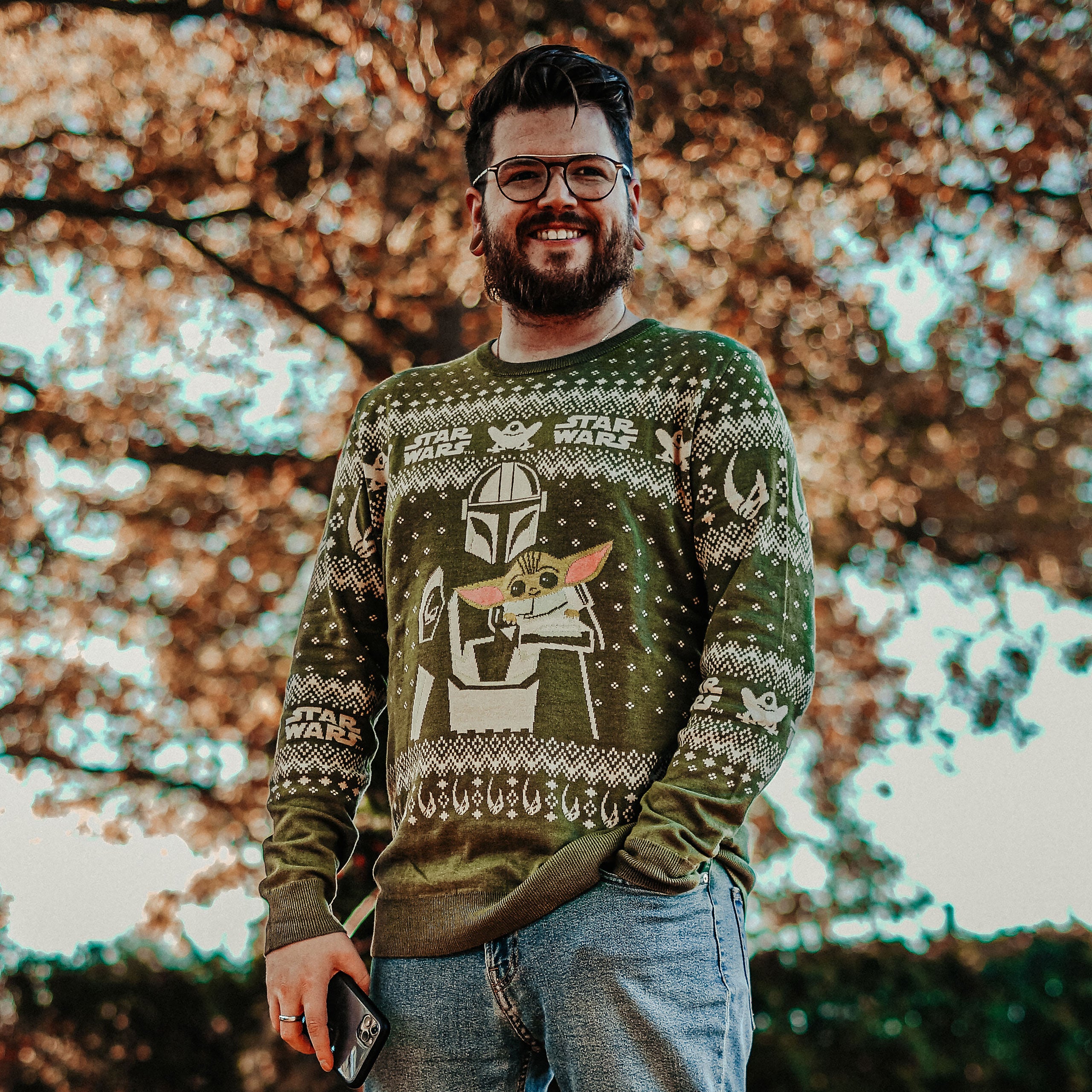 Product image Mando and Grogu Knit Sweater - Star Wars The Mandalorian