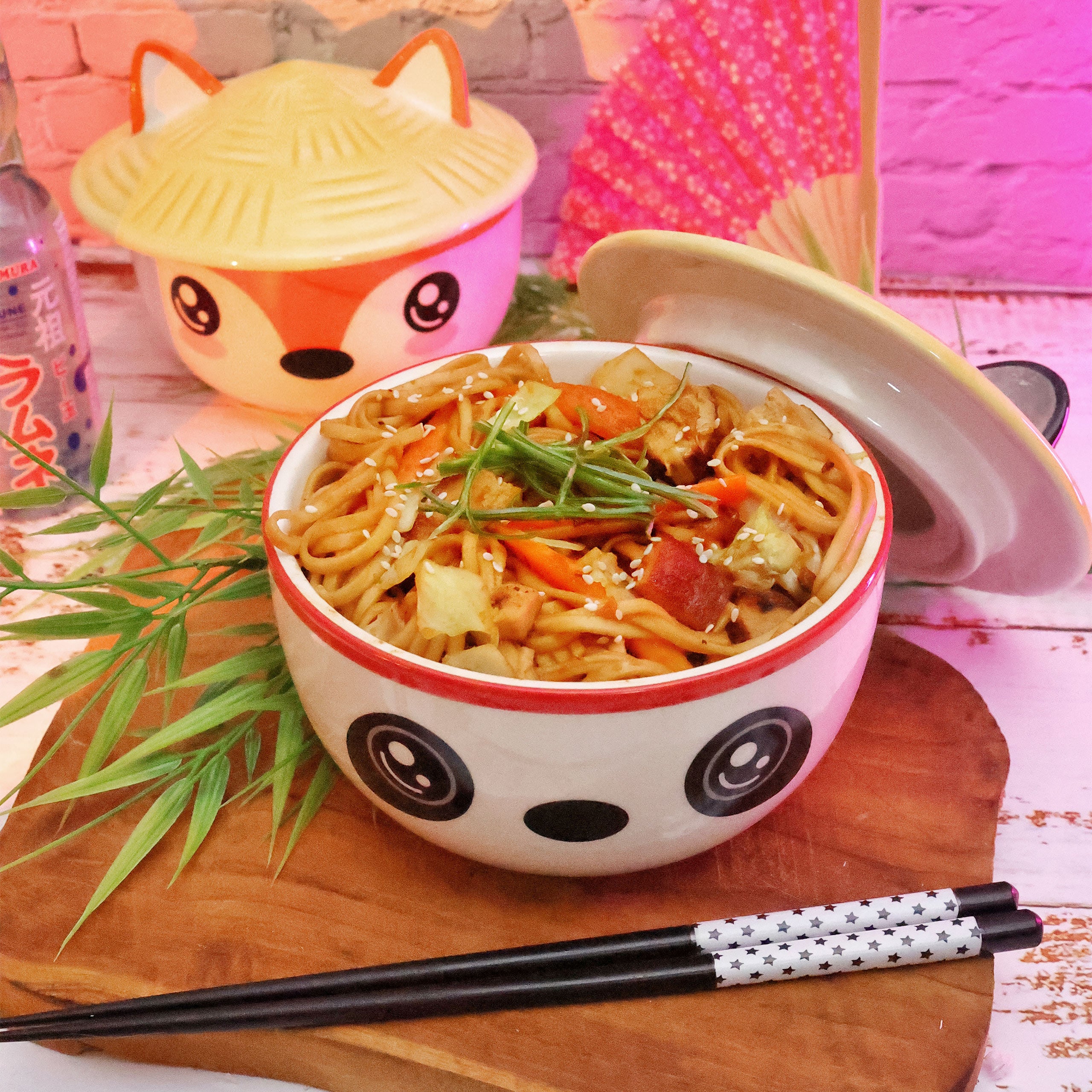 Product image Panda Kawaii Bowl with Lid for Anime Fans