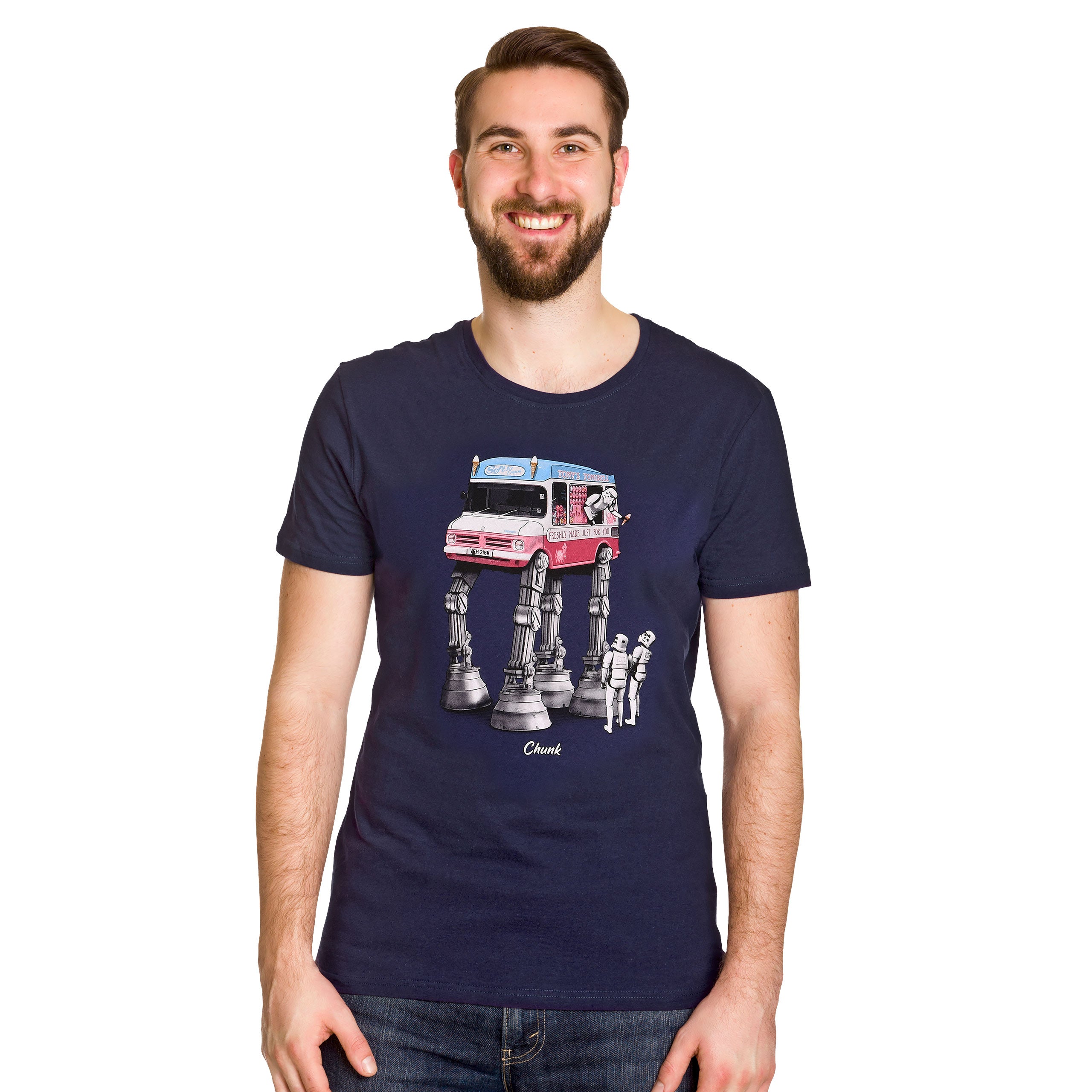 Product image Walking Ice Cream T-Shirt for Star Wars Fans blue