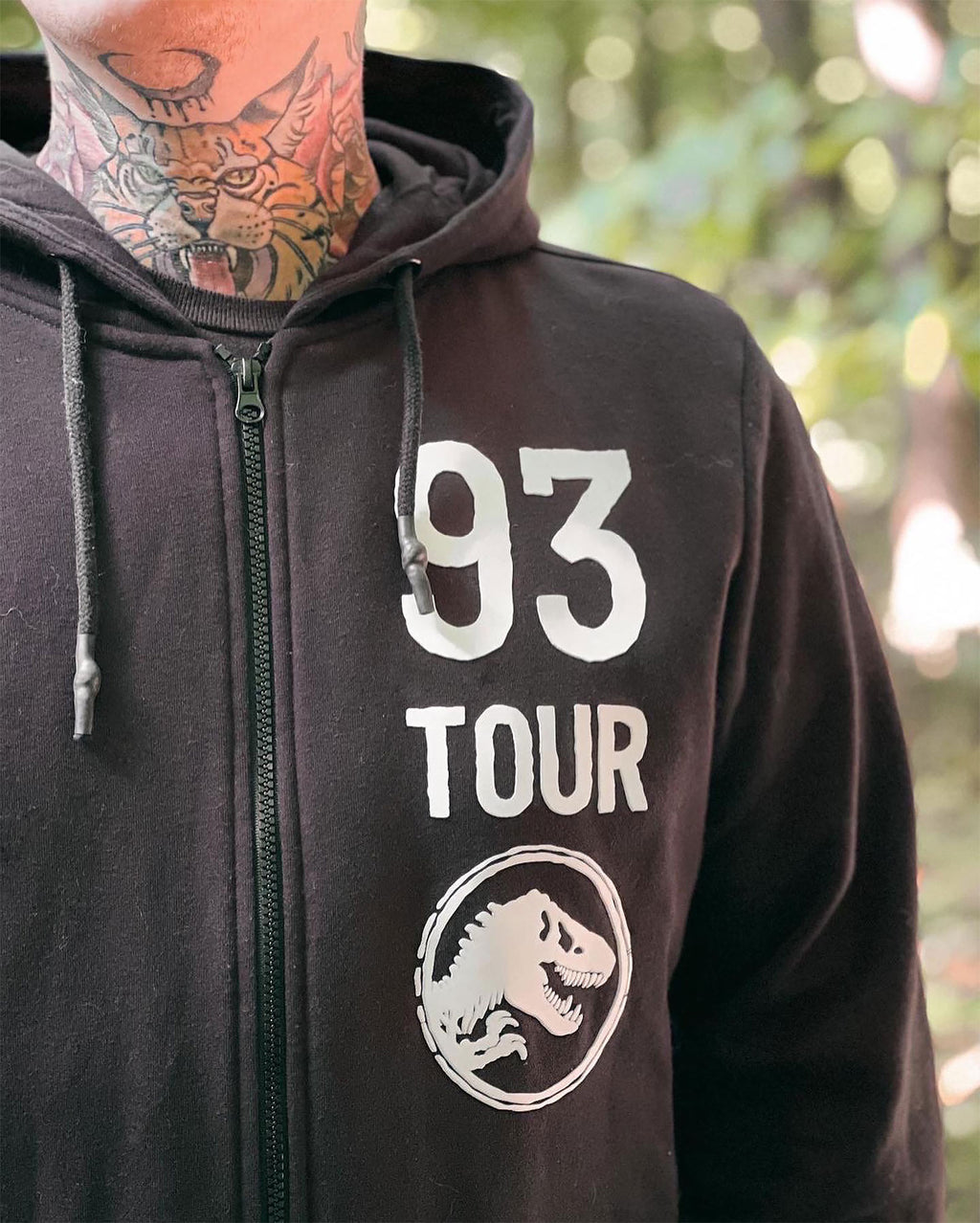Product image Jurassic Park - 93 Tour hooded jacket black
