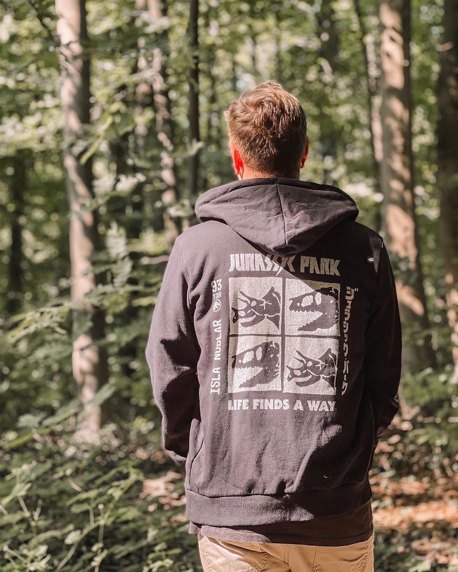 Product image Jurassic Park - 93 Tour hooded jacket black