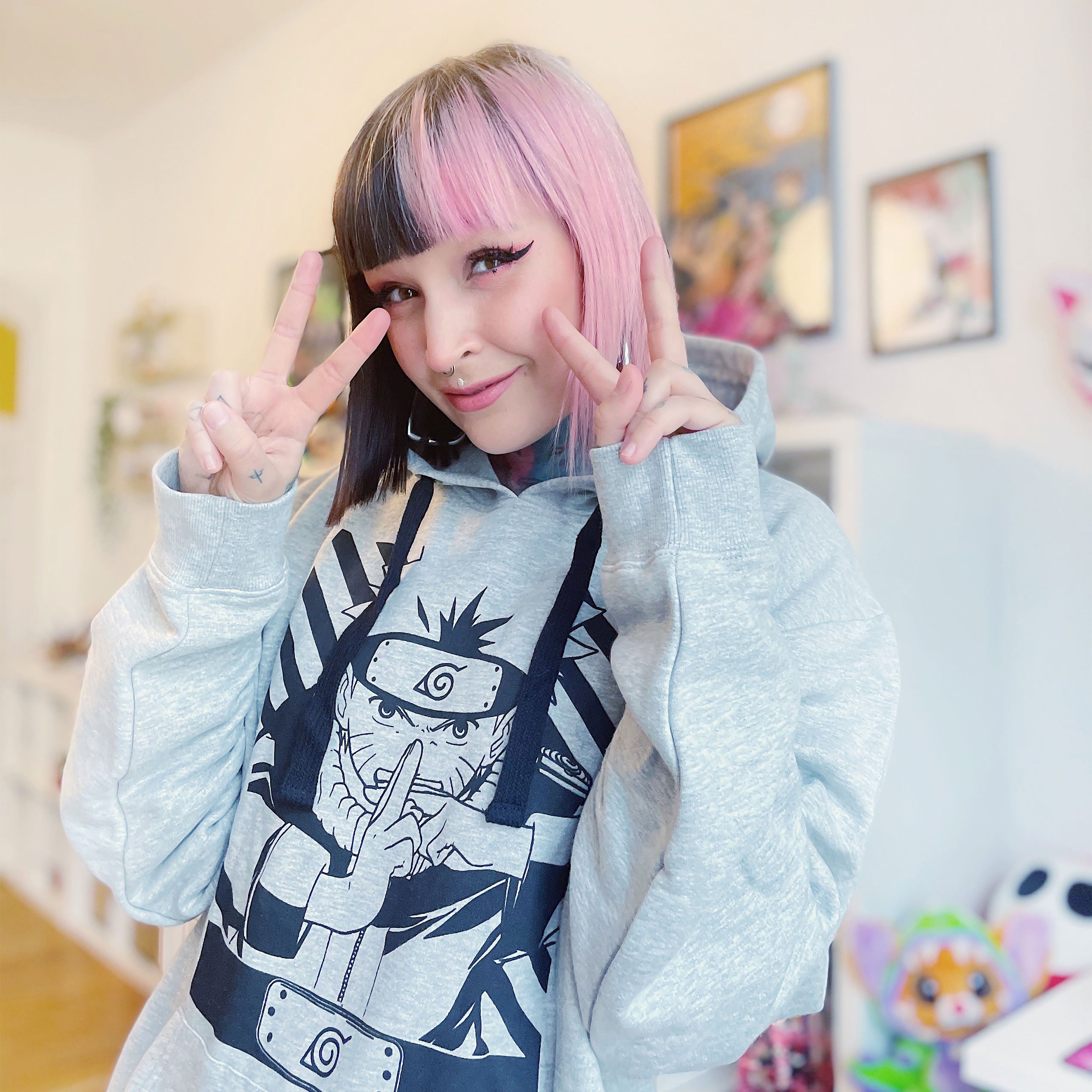 Product image Naruto Shippuden - Uzumaki Naruto Hoodie Grey